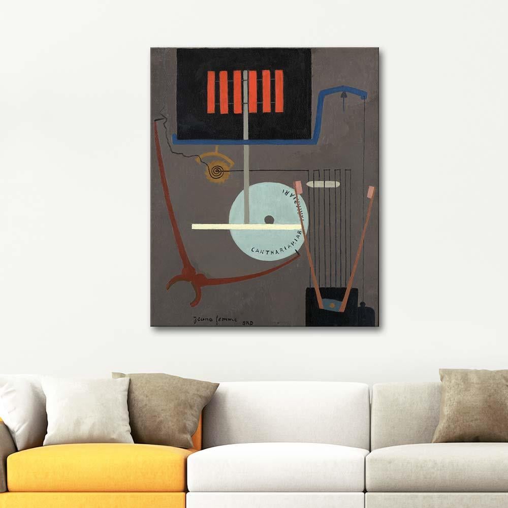 Young Woman by Georges Ribemont Dessaignes as Art Print