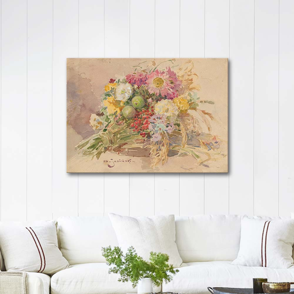 Zdzislaw Jasinski Bunch for the Feast of Our Lady of Herbs Art Print