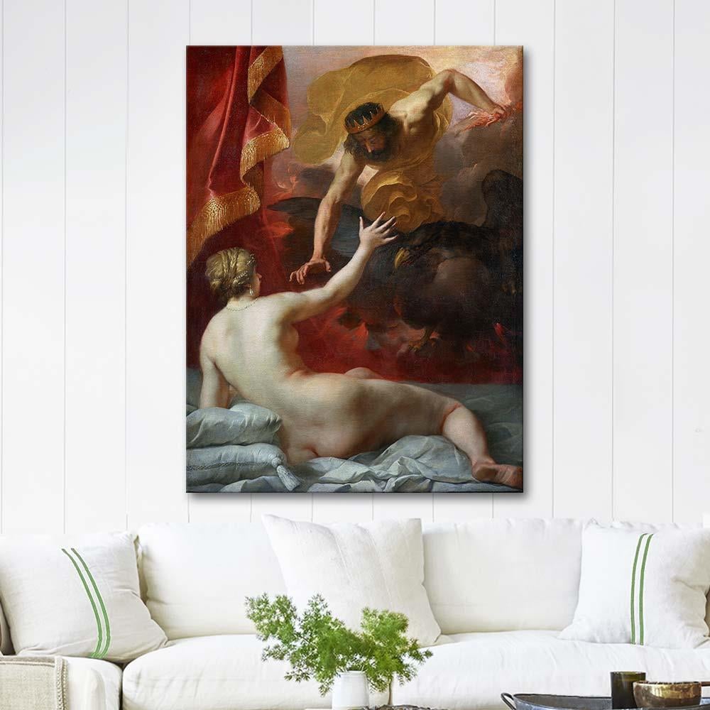 Jacques Blanchard Zeus ve Semele Kanvas Tablo