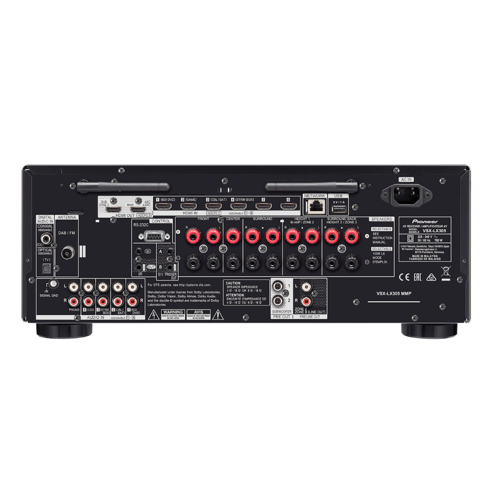 Pioneer VSX-LX305 100 Watt 9.2 Kanal Ev Sİnema Amplifikatörü