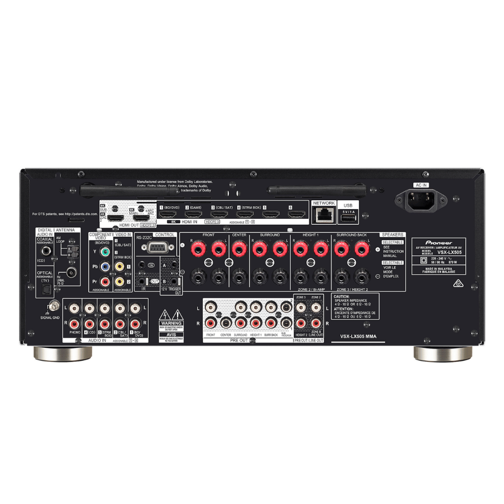 Pioneer VSX-LX505 120 Watt 9.2 Kanal Ev Sinema Amplifikatörü