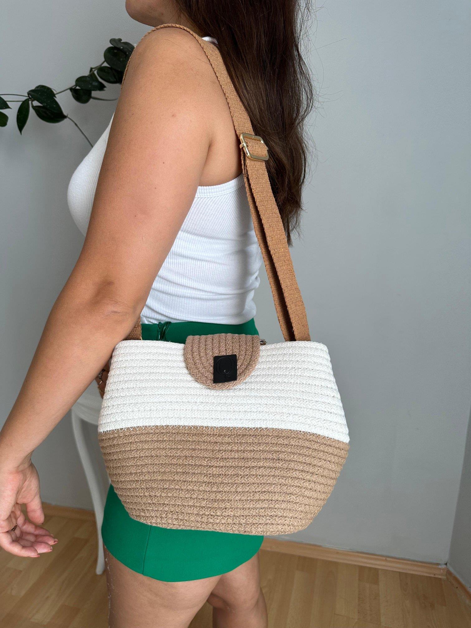 Kahverengi Helena Hasır Kadın Çanta | mustbagshop.com