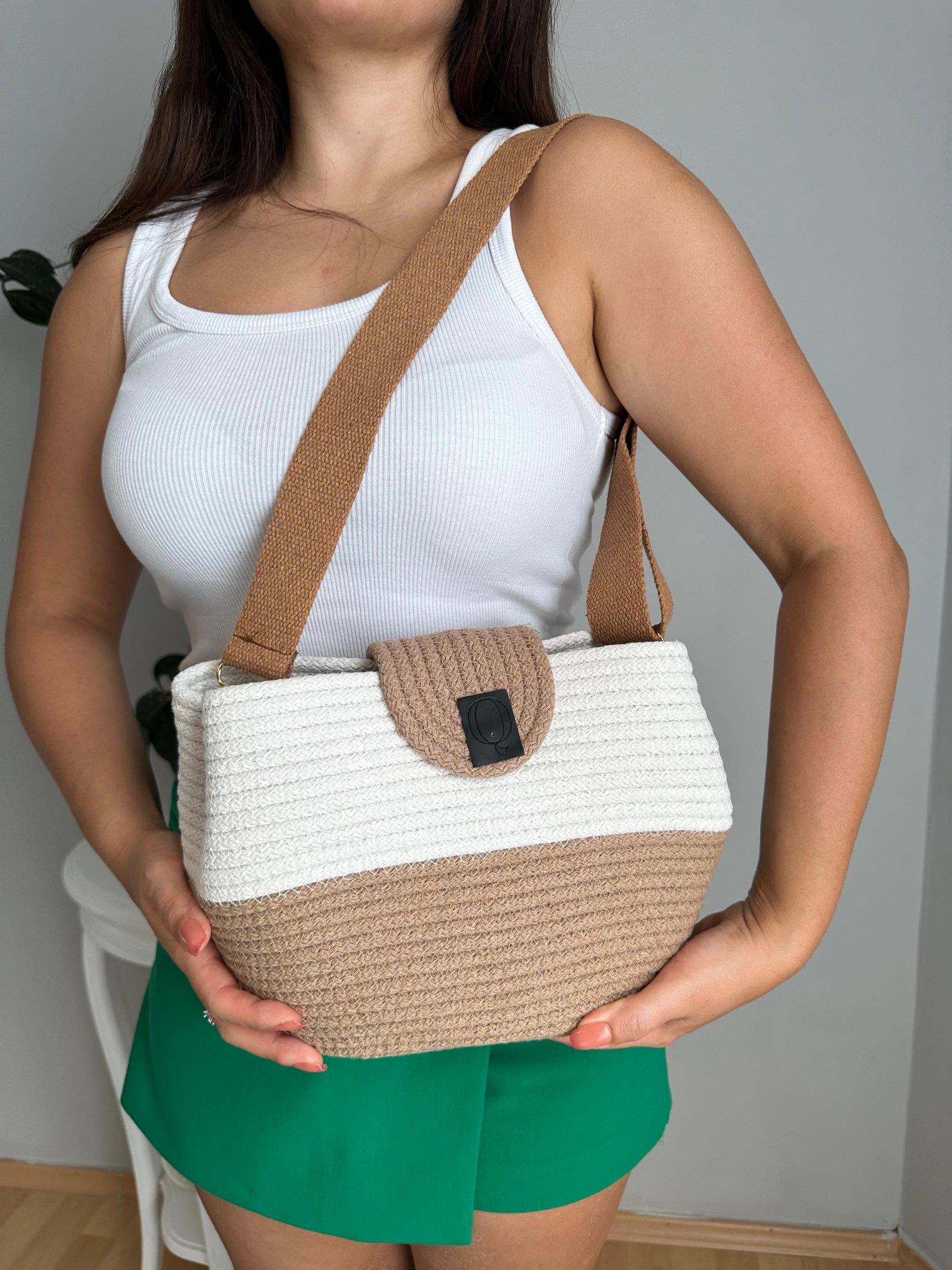 Kahverengi Helena Hasır Kadın Çanta | mustbagshop.com