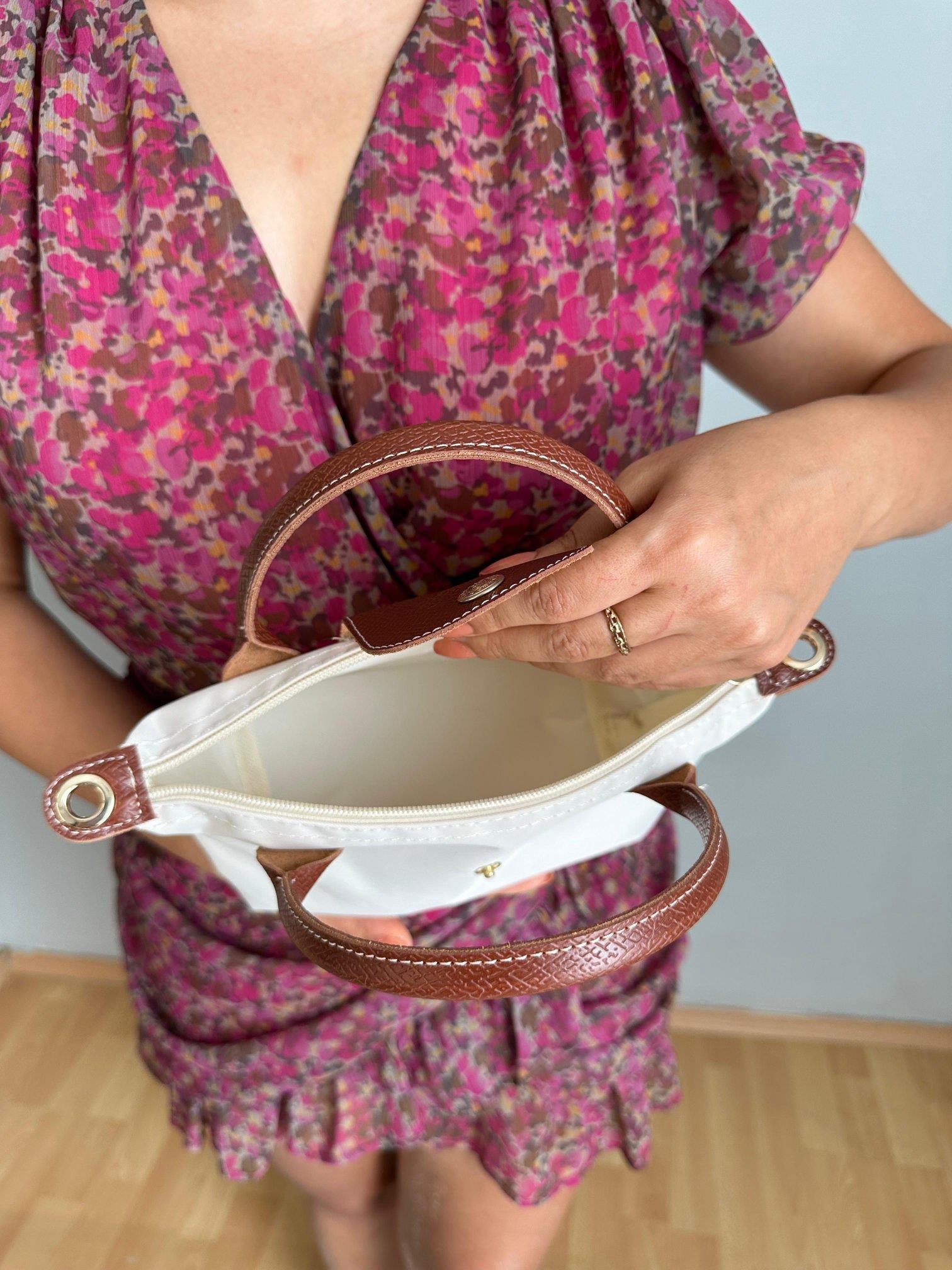 Krem L-Champ Mini Kadın Çanta | mustbagshop.com