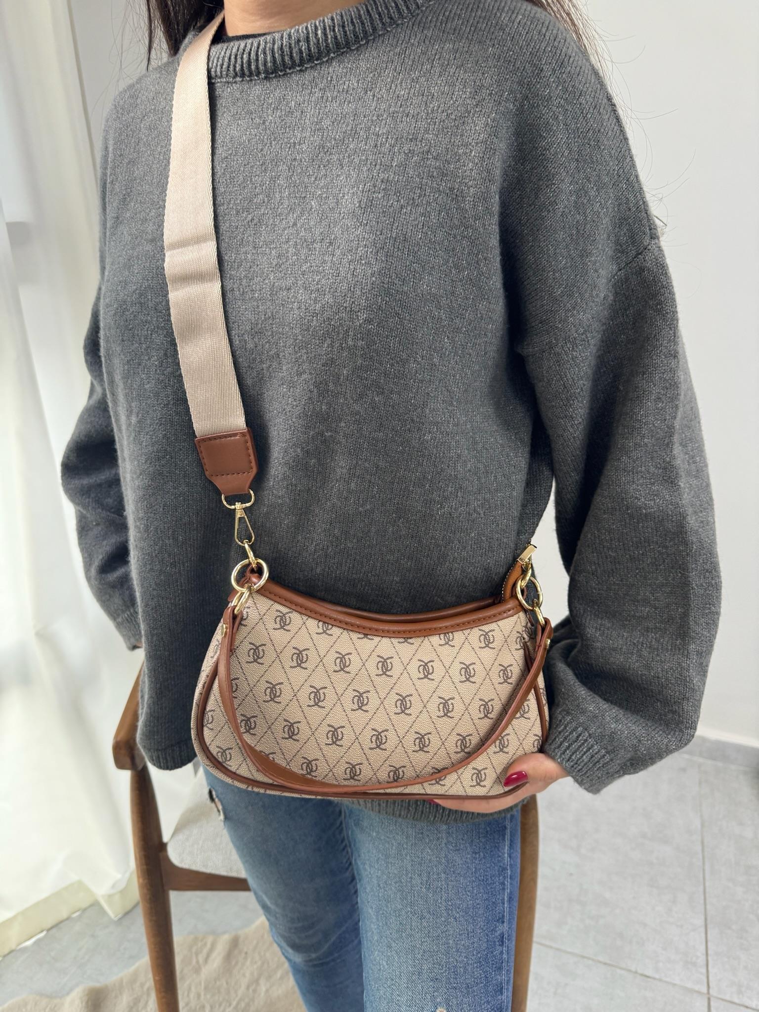 Taba Farme Monogram Baget ve Çapraz Çanta | mustbagshop.com