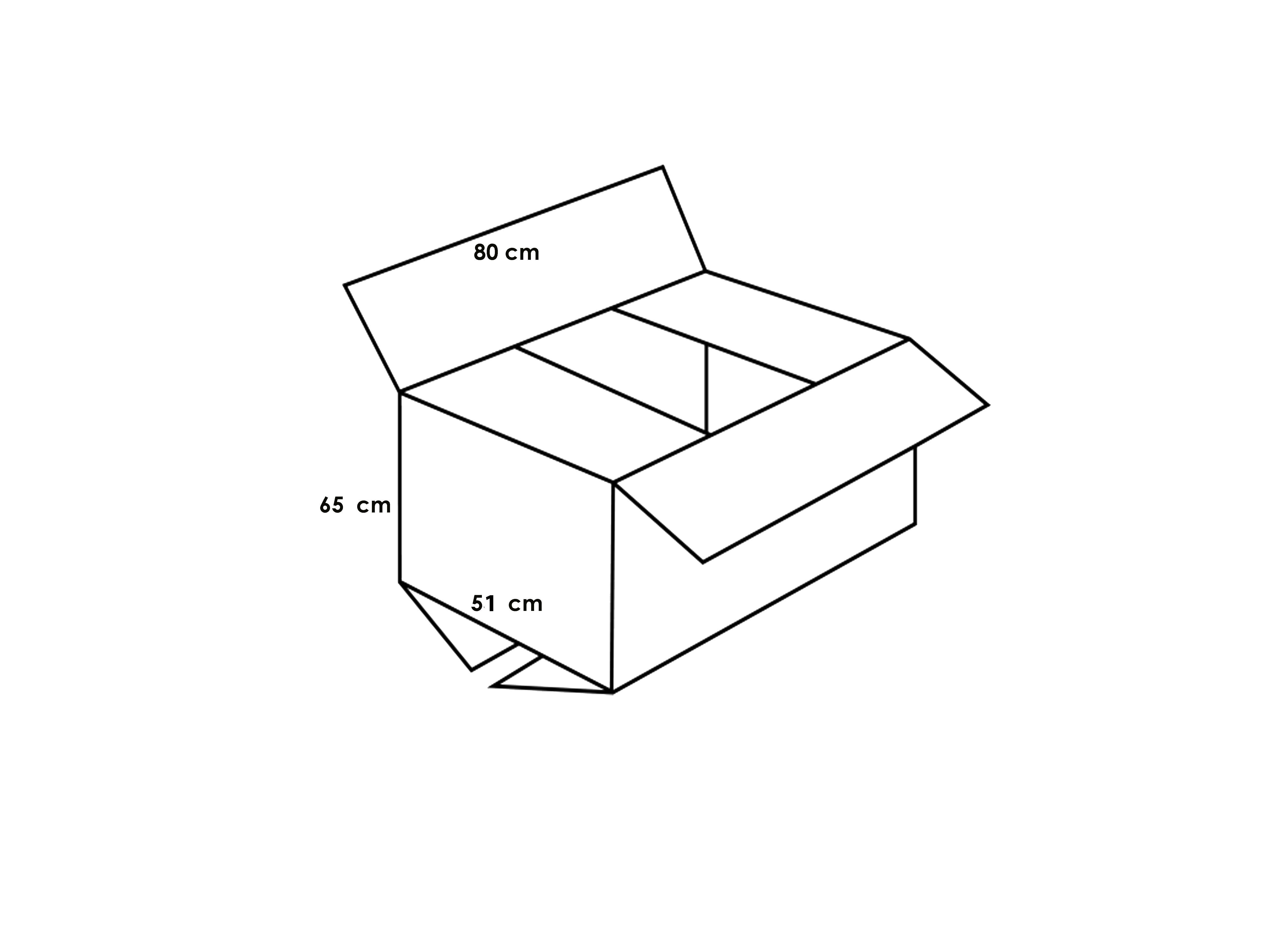 Karton Koli - 51x80x65 cm - Esmer