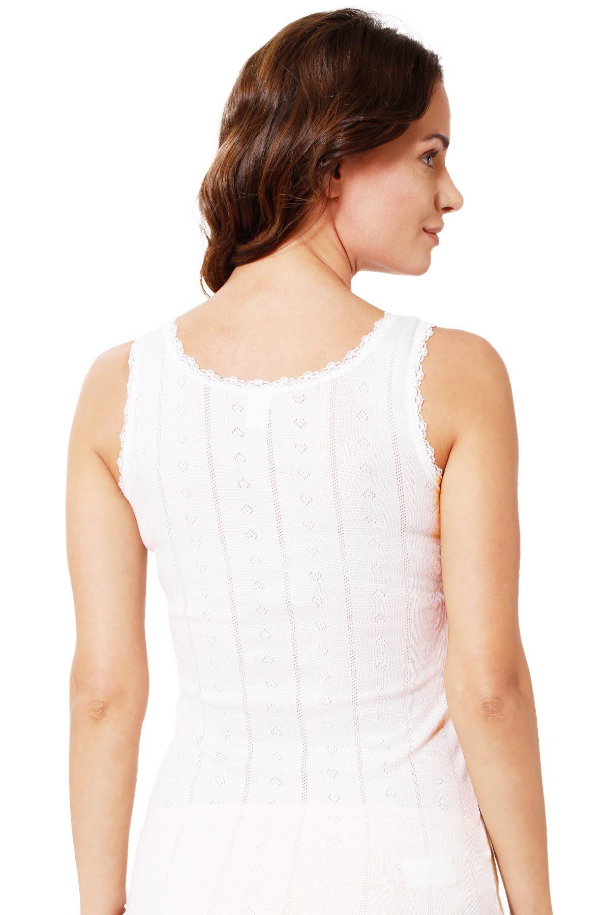  Kadın Yumoş Atlet Ekru | Kompedan K23493