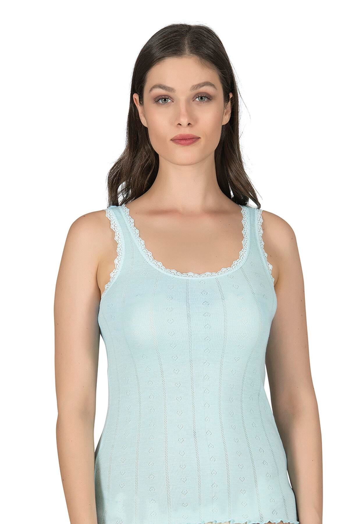  Kadın Yumoş Atlet Turkuaz | Kompedan K23493 