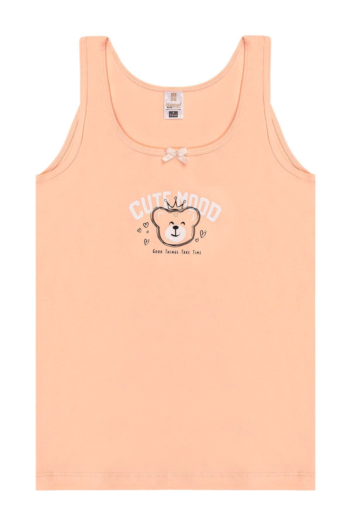 5'li Paket Kız Çocuk Karışık Renkli Desenli Pamuklu Yumuşak Kalın Askılı Atlet | 41600