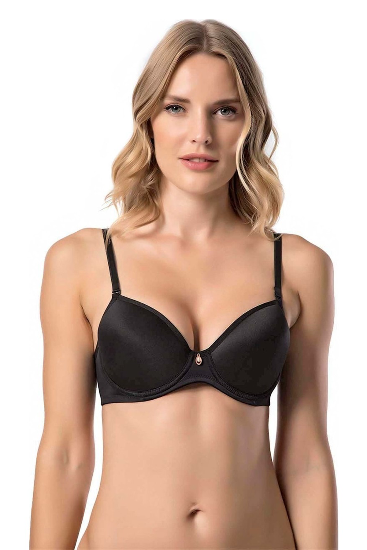 Balenli Felalty Soft Cup Mikro Desteksiz Sütyen | Siyah 9700