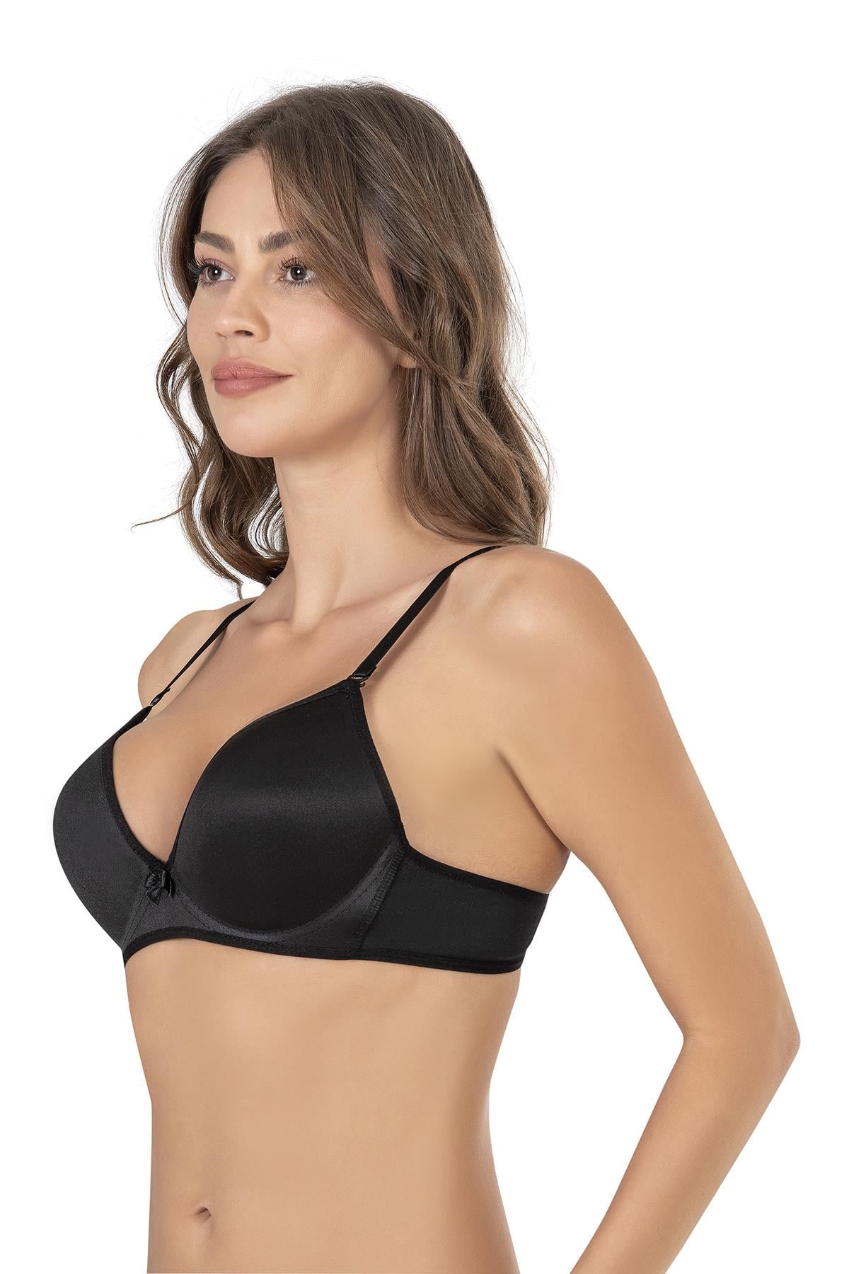Basic B Cup Dolgulu Sütyen Siyah