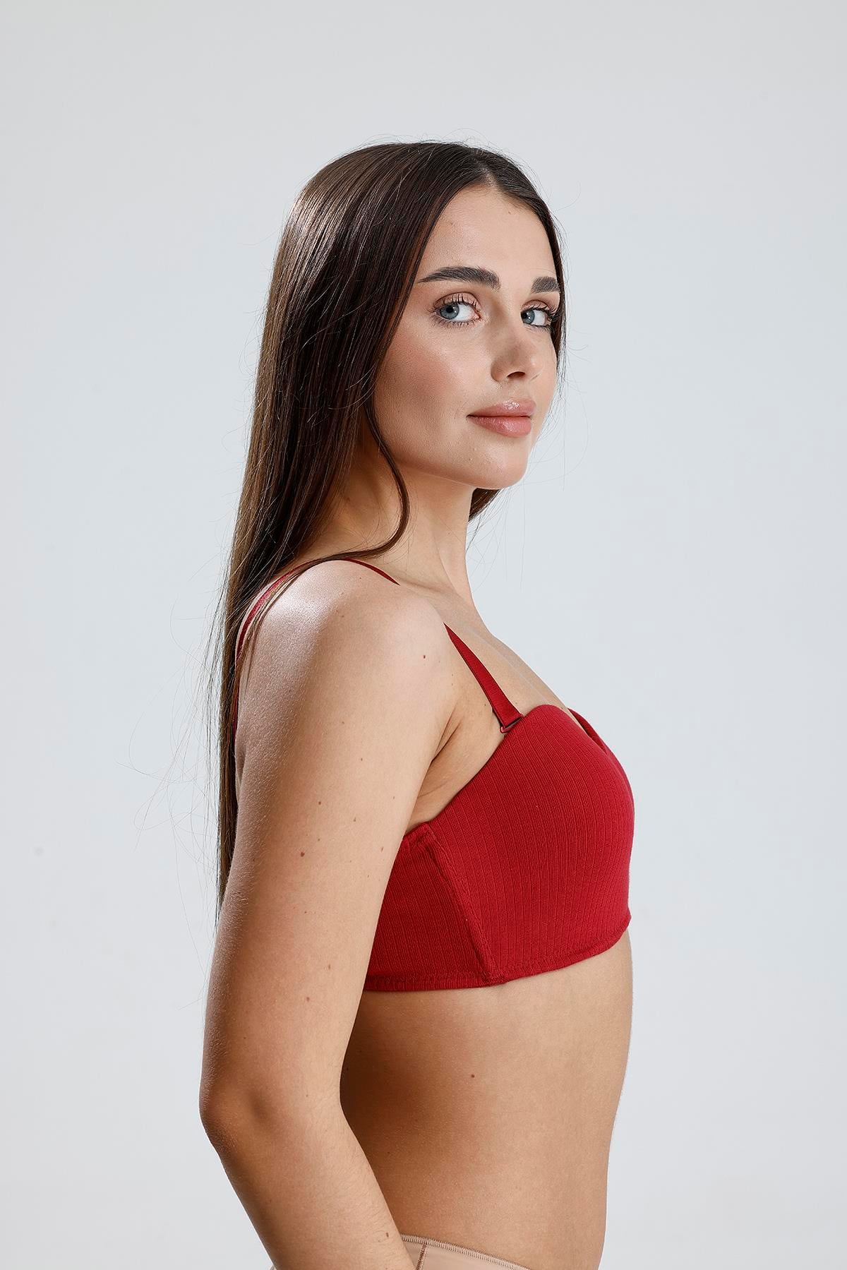 Basic Lotus Sütyen | Bordo 276