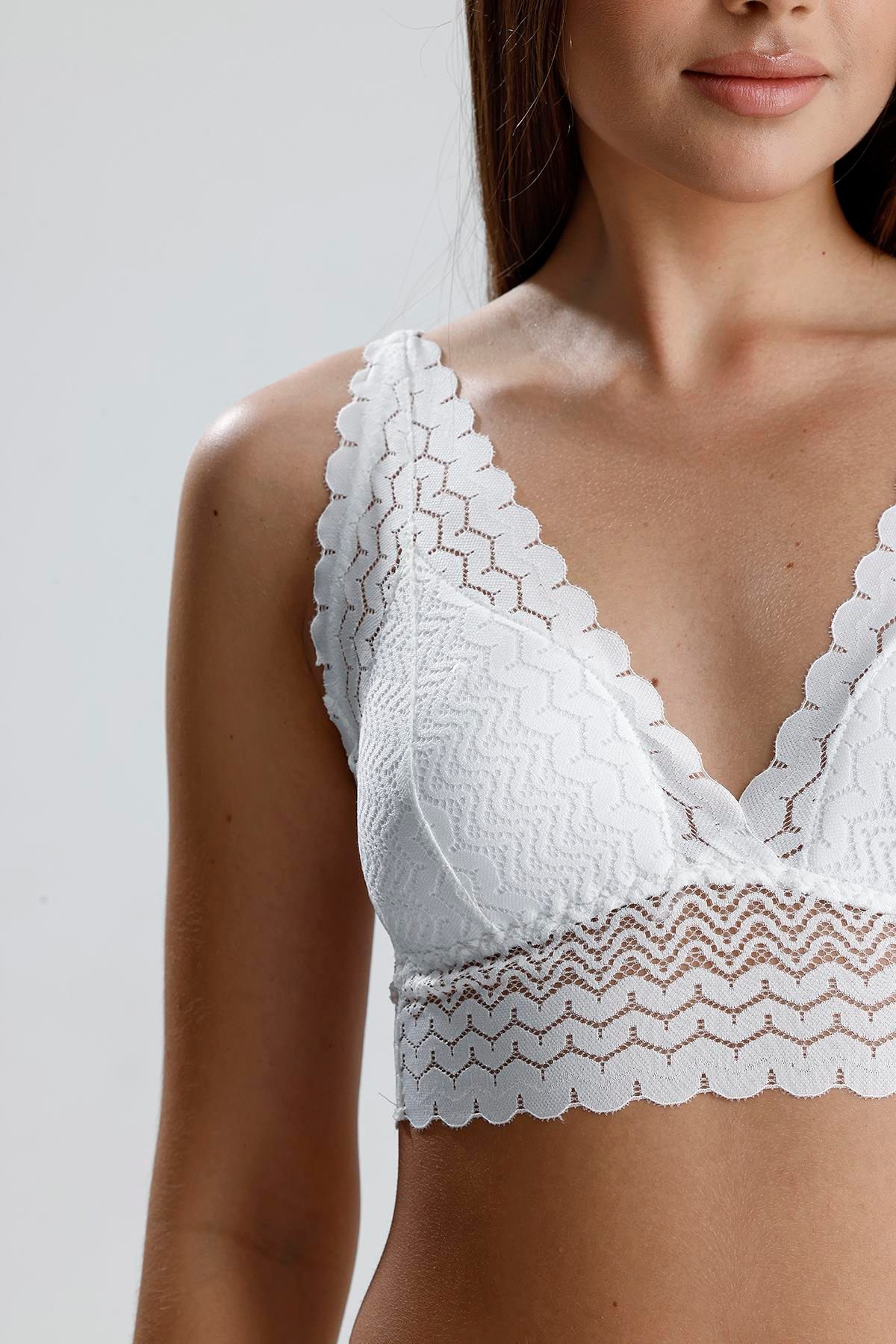 Dantelli Bralet Takım | Ekru 284