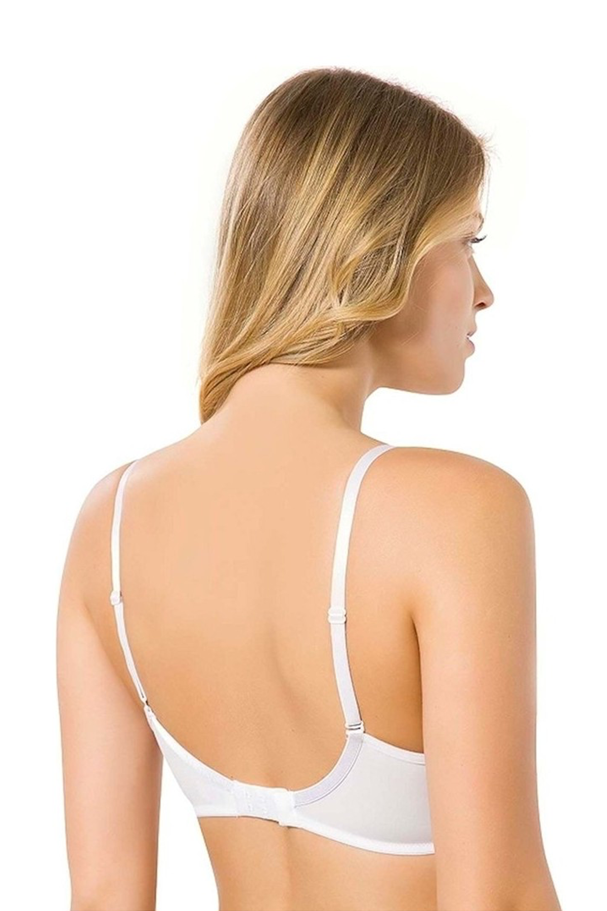 Desteksiz Pufidik Kaplı Micro Sütyen Ekru |  9600 