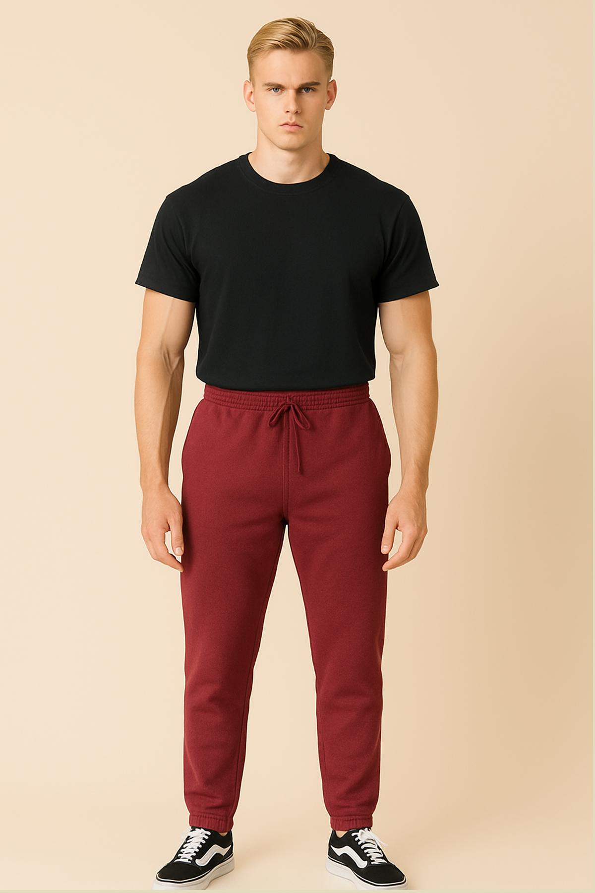 Erkek Eşofman Altı, Pijama Tek Alt | Bordo