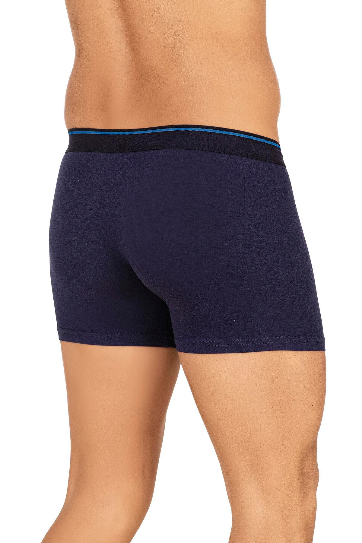 Erkek Modal Pamuklu Boxer Şort | Lacivert K11256