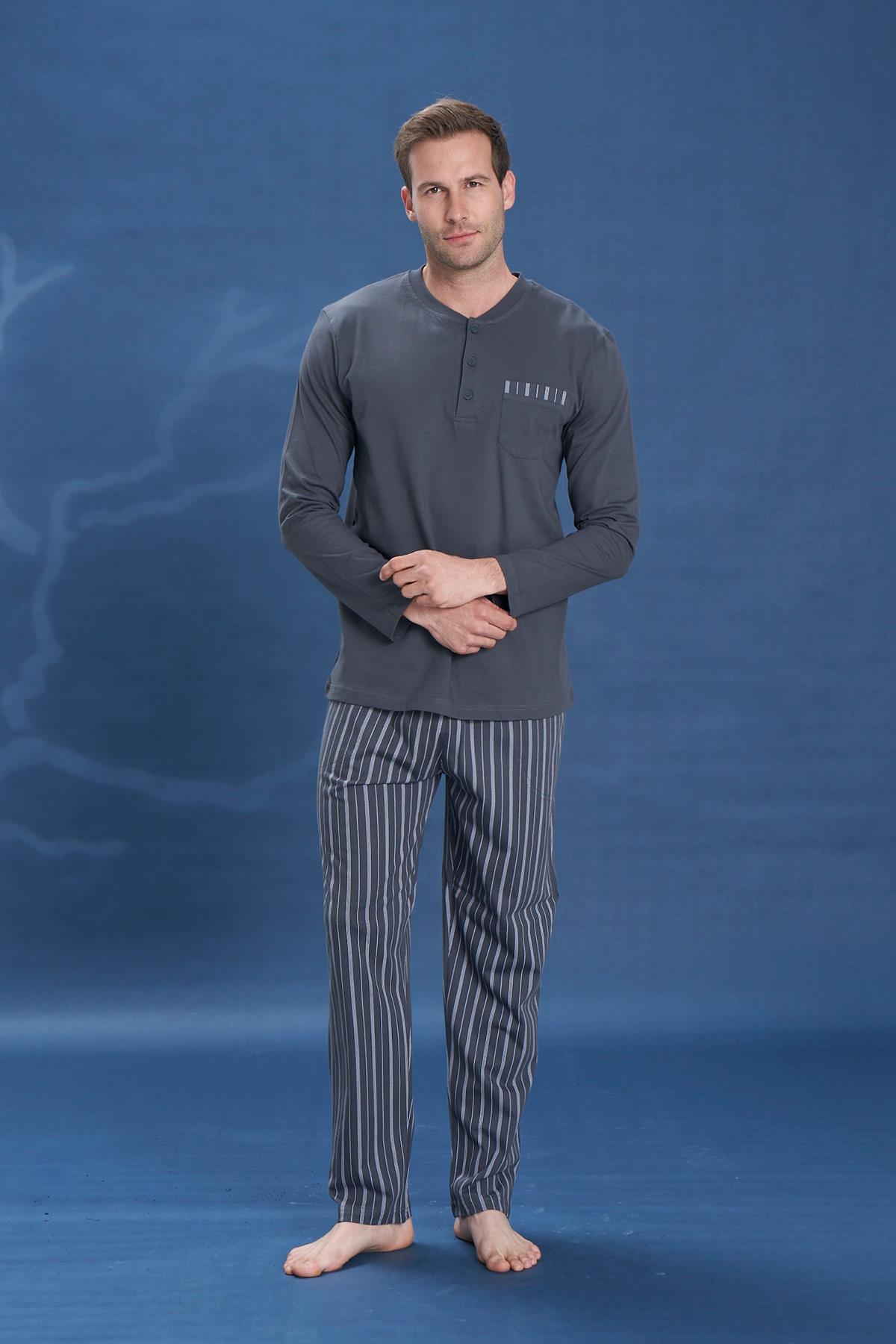 Erkek Penye Süprem Battal Önü Patlı Takım | Füme 2148