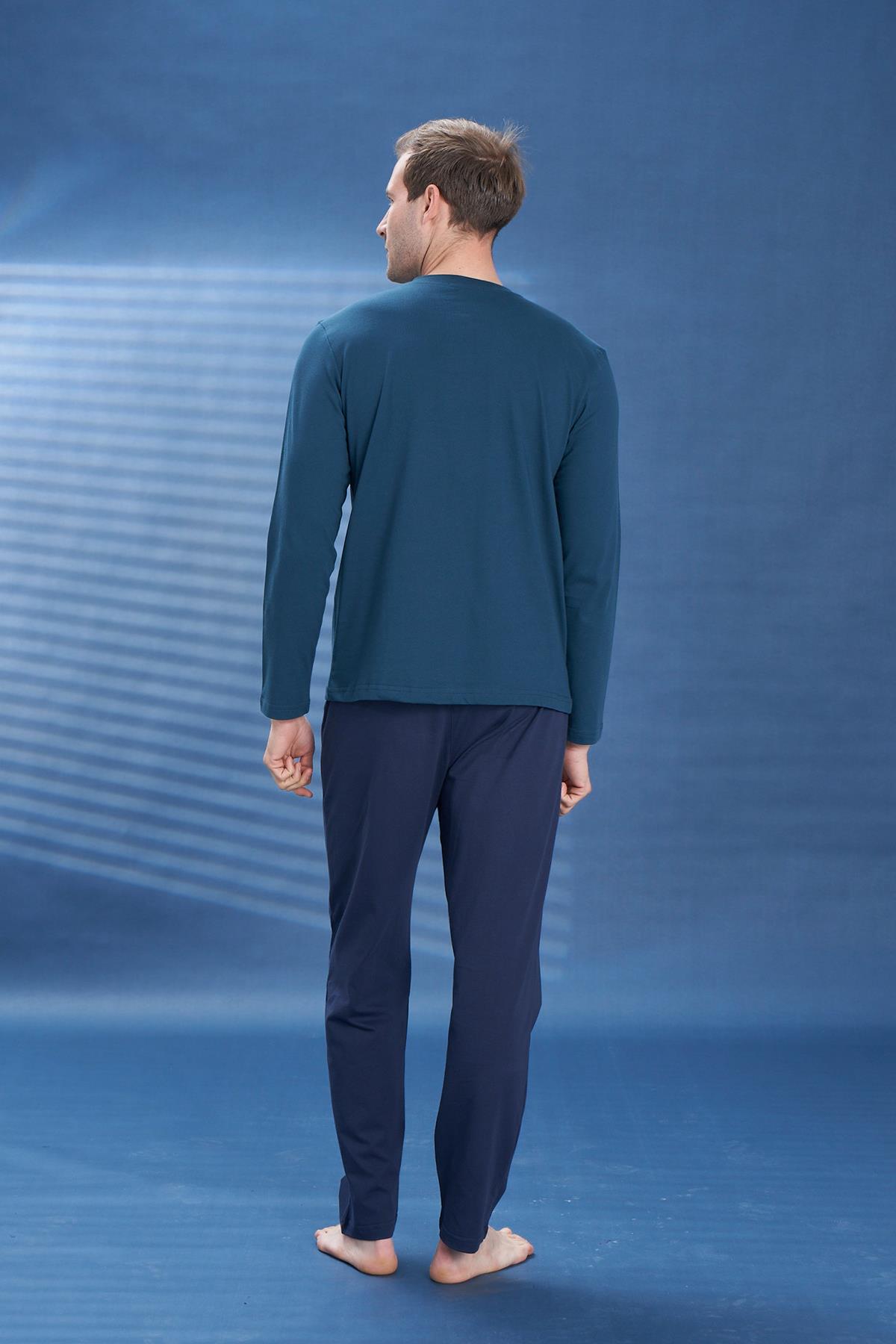 Erkek Penye Süprem Battal Önü Patlı Takım | Petrol Yeşili 2112