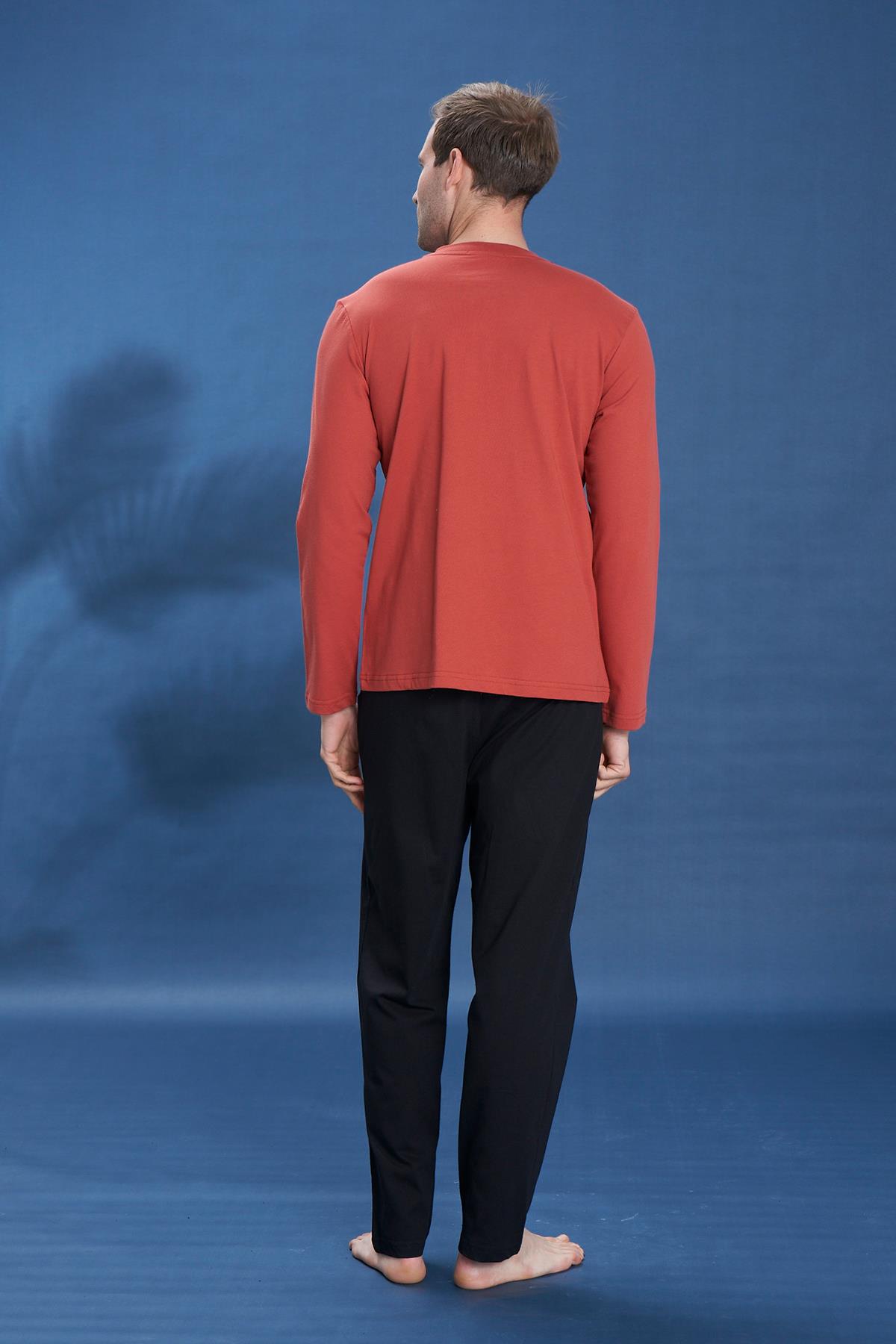 Erkek Penye Süprem Genç Önü Patlı Takım | Kiremit 2124