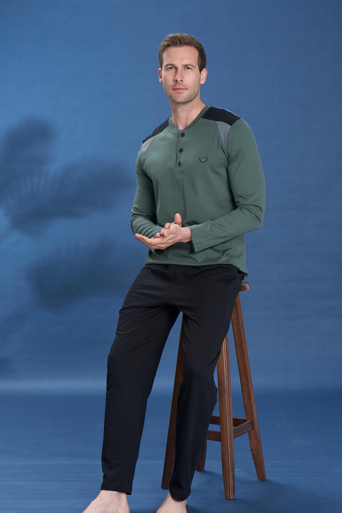 Erkek Penye Süprem Genç Önü Patlı Takım | Haki 2119