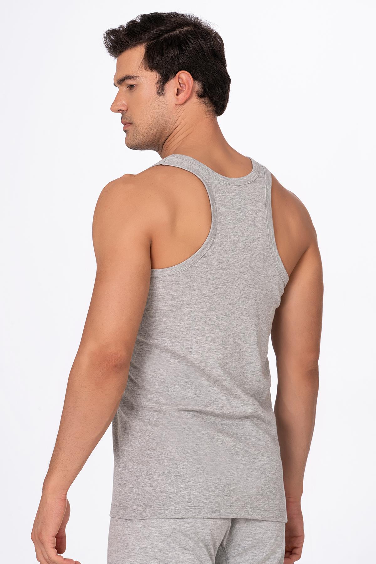 Erkek Ribana Sporcu Atlet Gri | K0058 