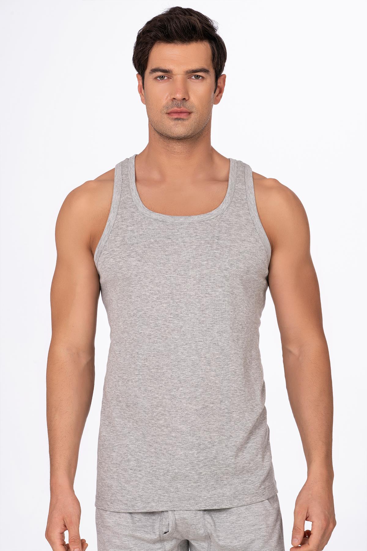 Erkek Ribana Sporcu Atlet Gri | K0058 