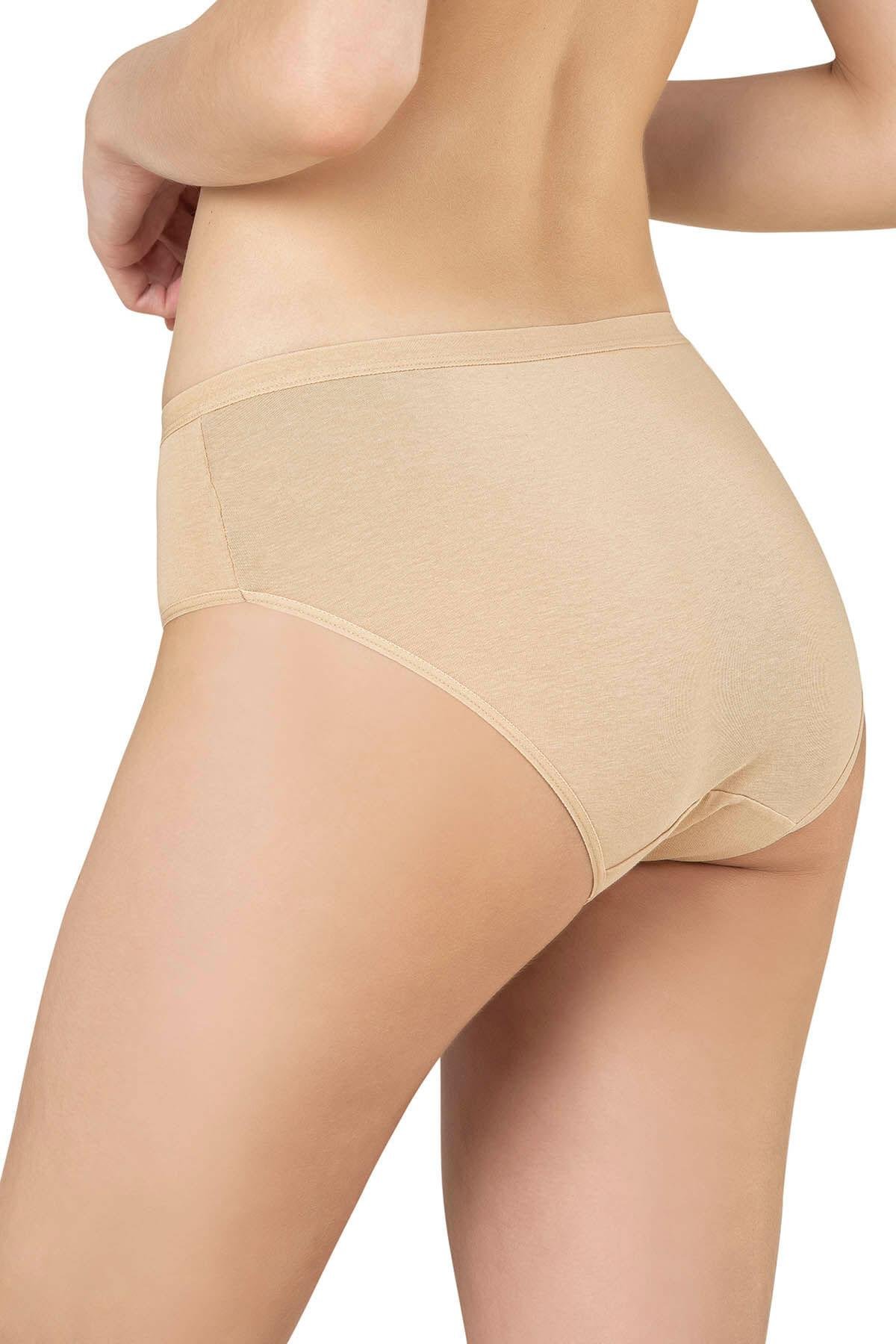 Kadın 3'lü Paket Pamuklu Yüksek Bel Battal Bato Külot | özk 26800