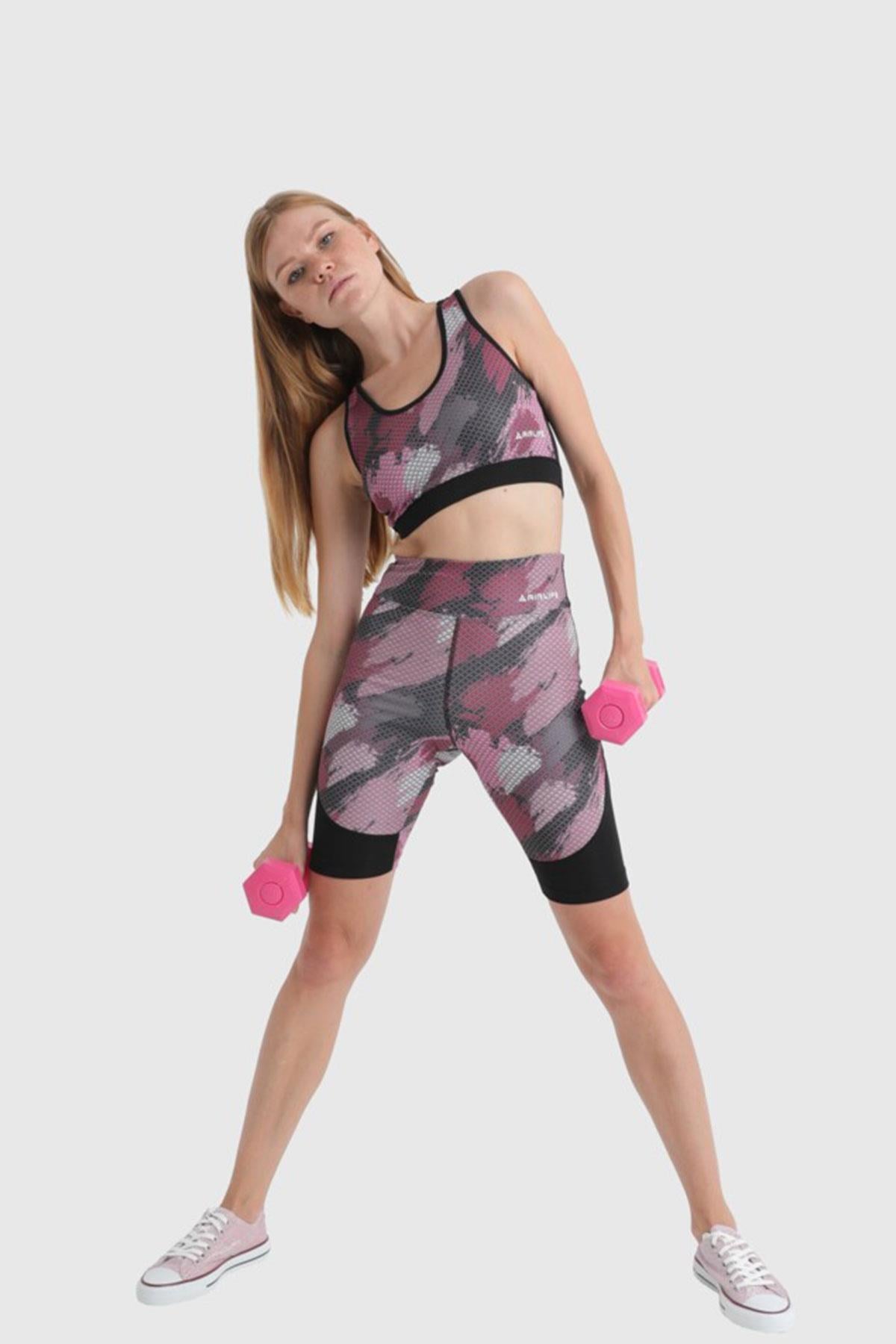 Kadın Bra Spor Bustiyer | Bordo 21015