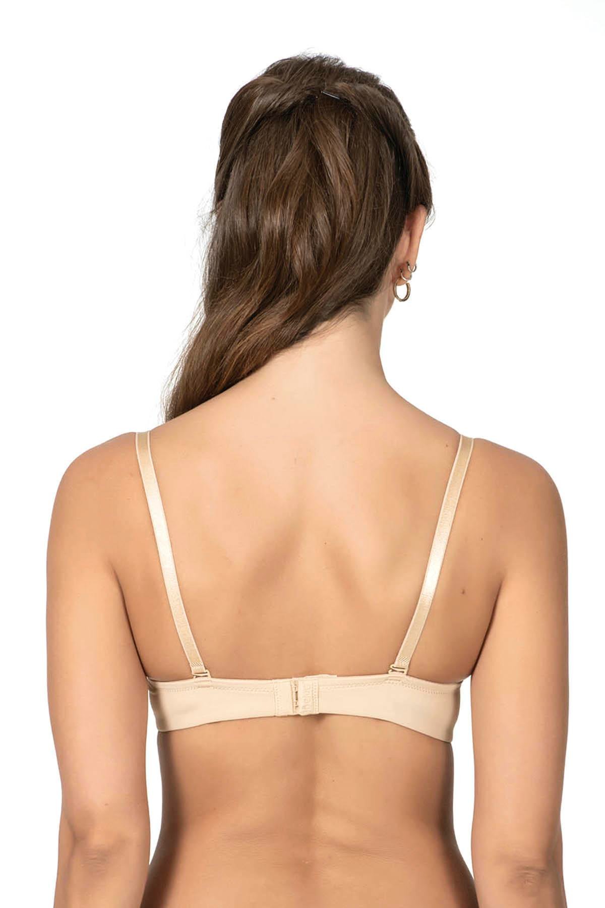 Kadın Dolgusuz Kulaklı Sütyen | Ten 1108