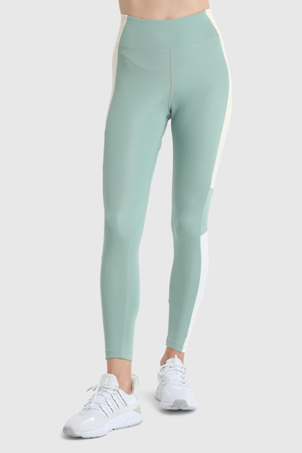 Kadın Esnek Dokulu Sporcu Tayt | Mint 22037