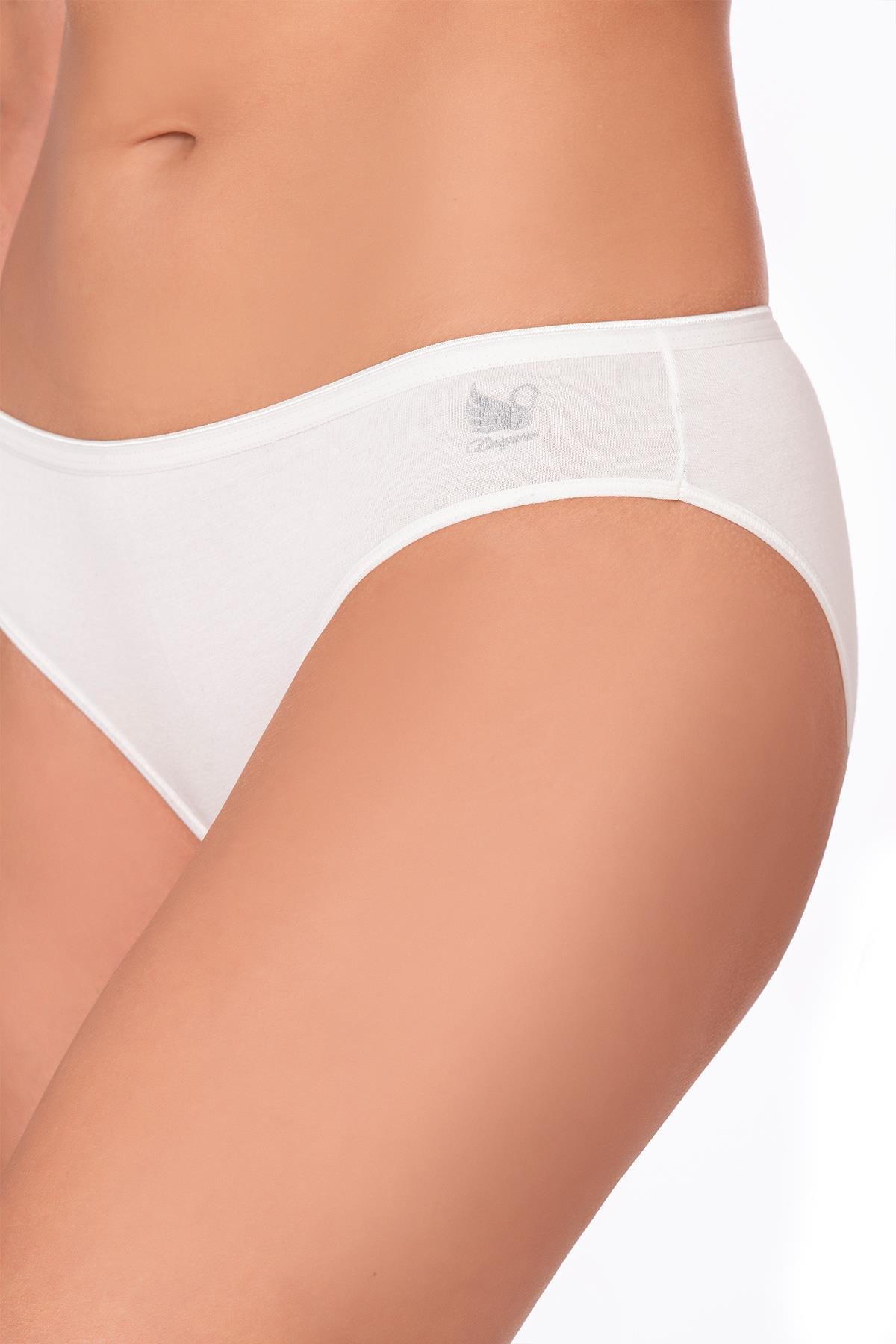 Kadın Pamuklu Modal Slip Külot | Ekru K23924 