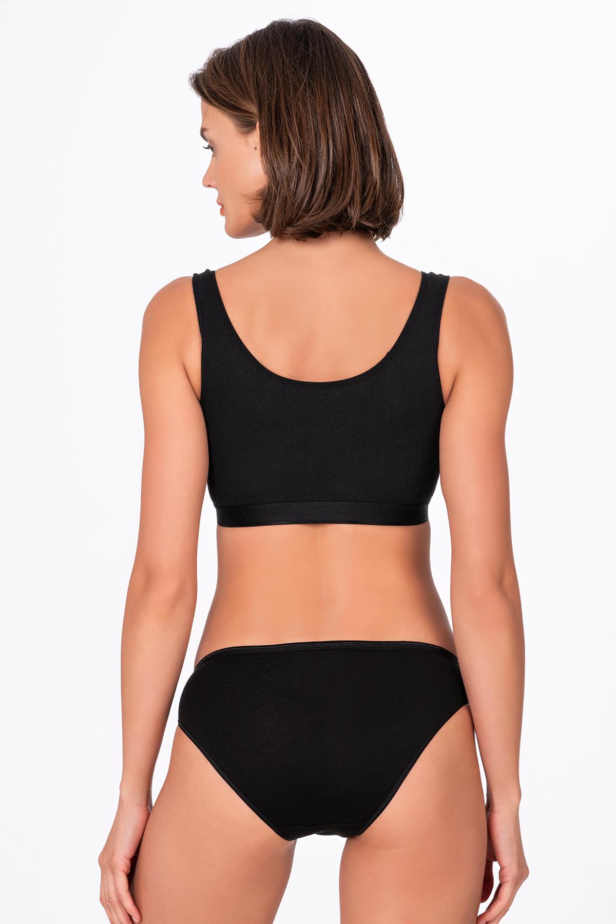 Kadın Pamuklu Modal Slip Külot | Siyah K23924