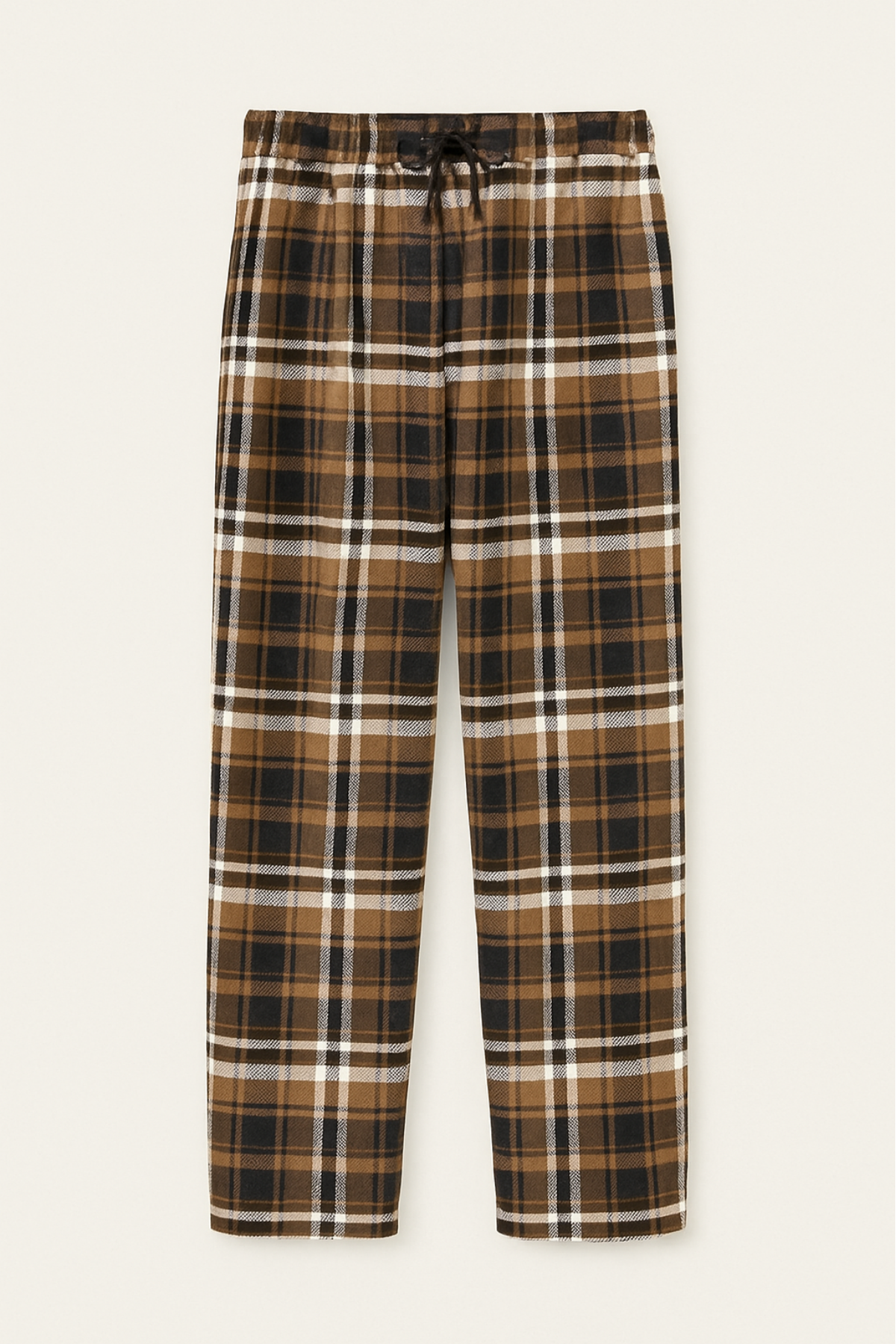 Kadın Süet Pijama Tek Alt | Kahve