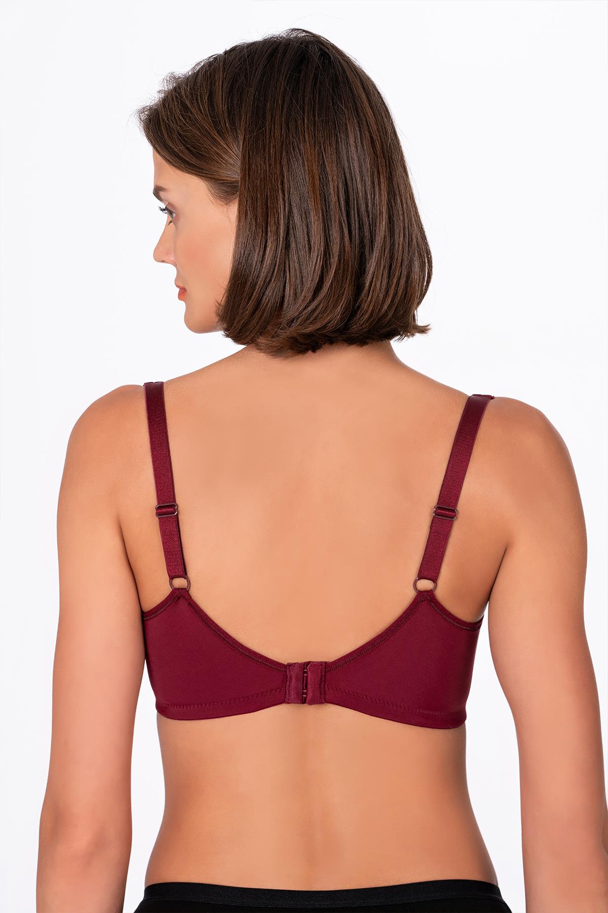 Kadın Toparlayıcı Sütyen | Bordo 704