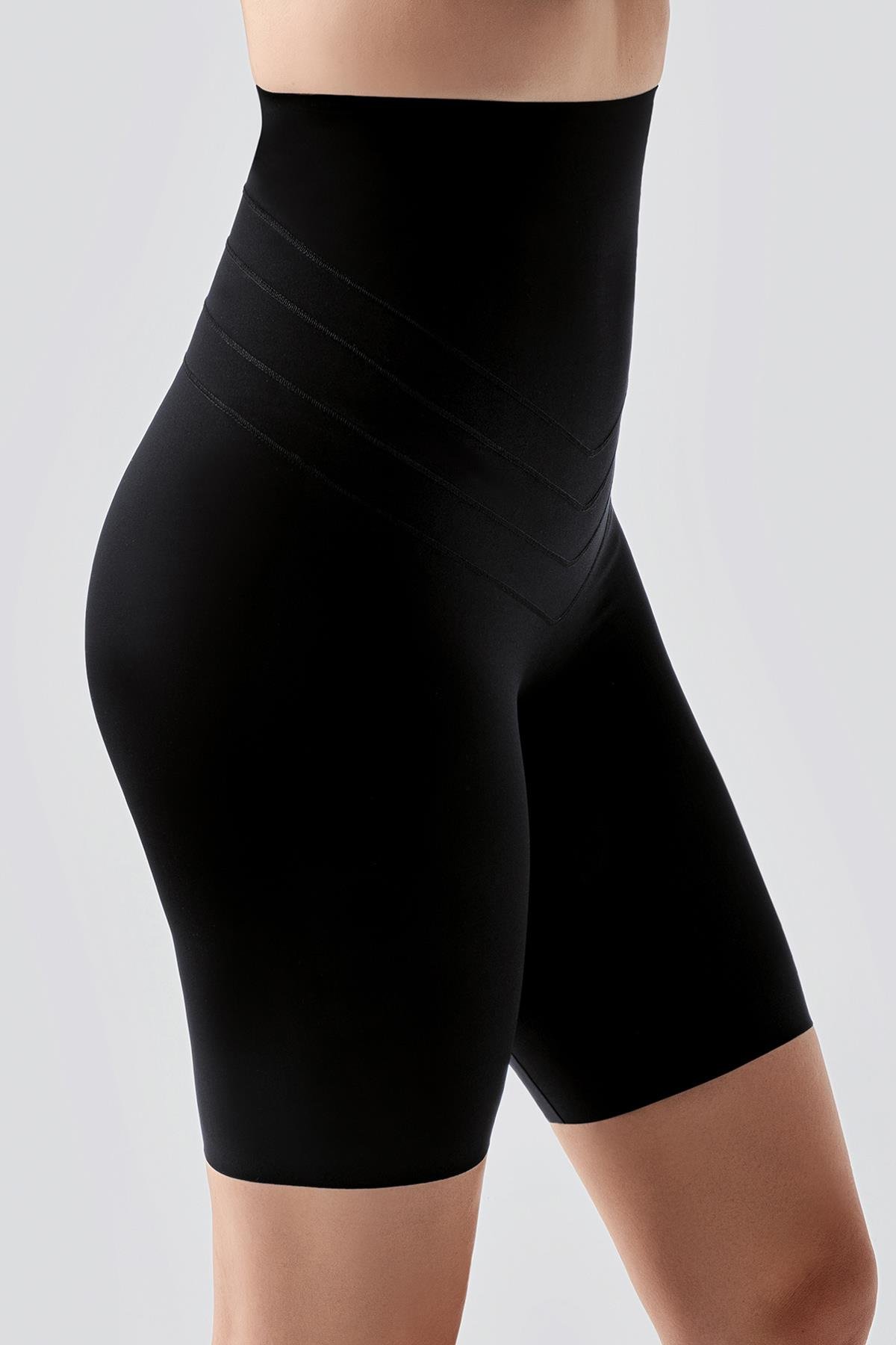 Kadın Yüksek Bel Şort Korse | 9604