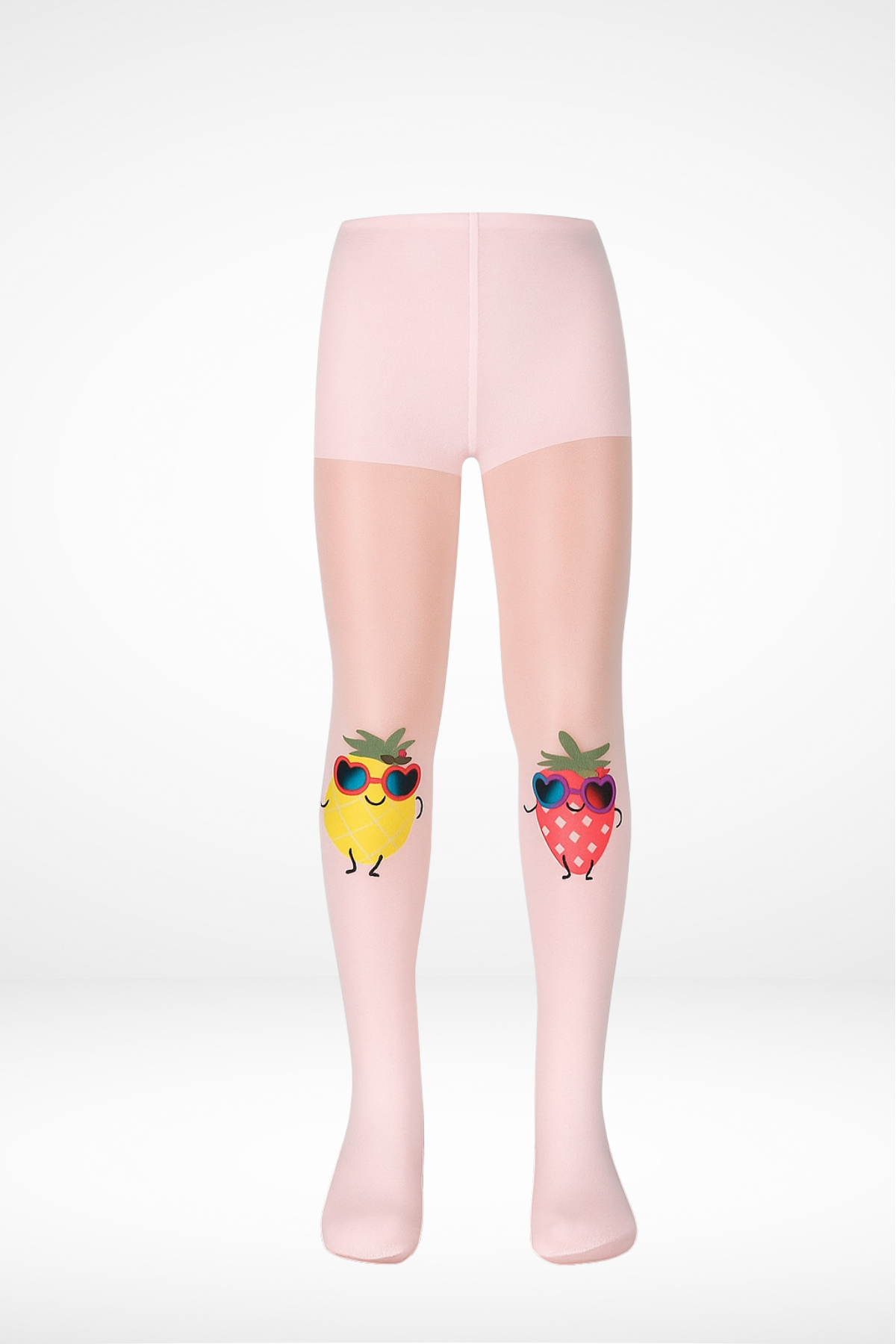 Kız Çocuk Fruit Desenli Külotlu Çorap |  Toz Pembe BC8187-19