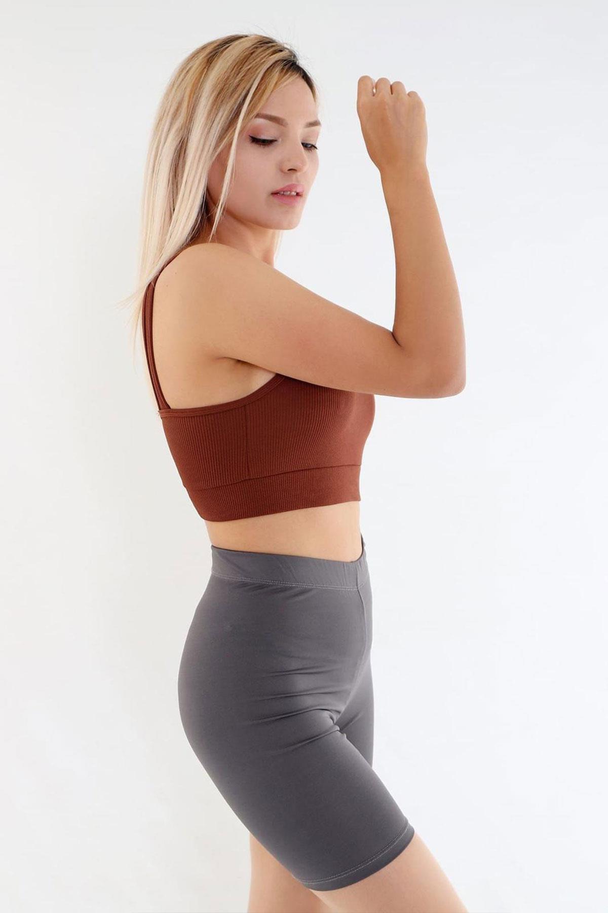 Kompedan Fitilli Crop | Sporcu Sütyeni