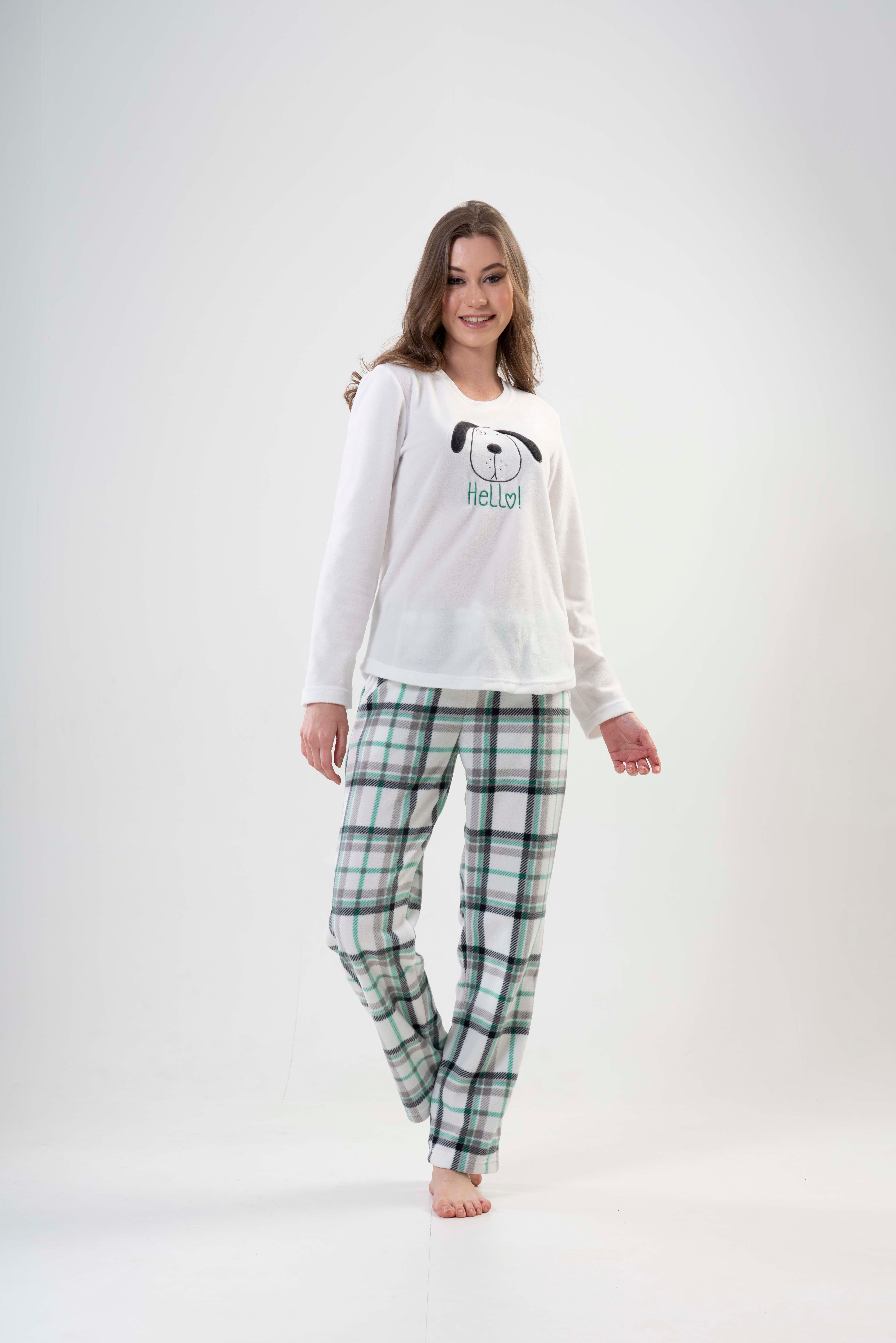 Kompedan Kadın Uzun Kol Polar Pijama Takımı | 2020430185 