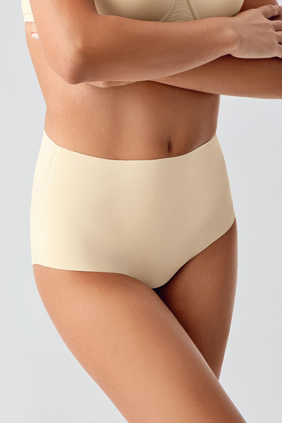 Lazer Kesim Yüksek Bel Bato | Ten 9201