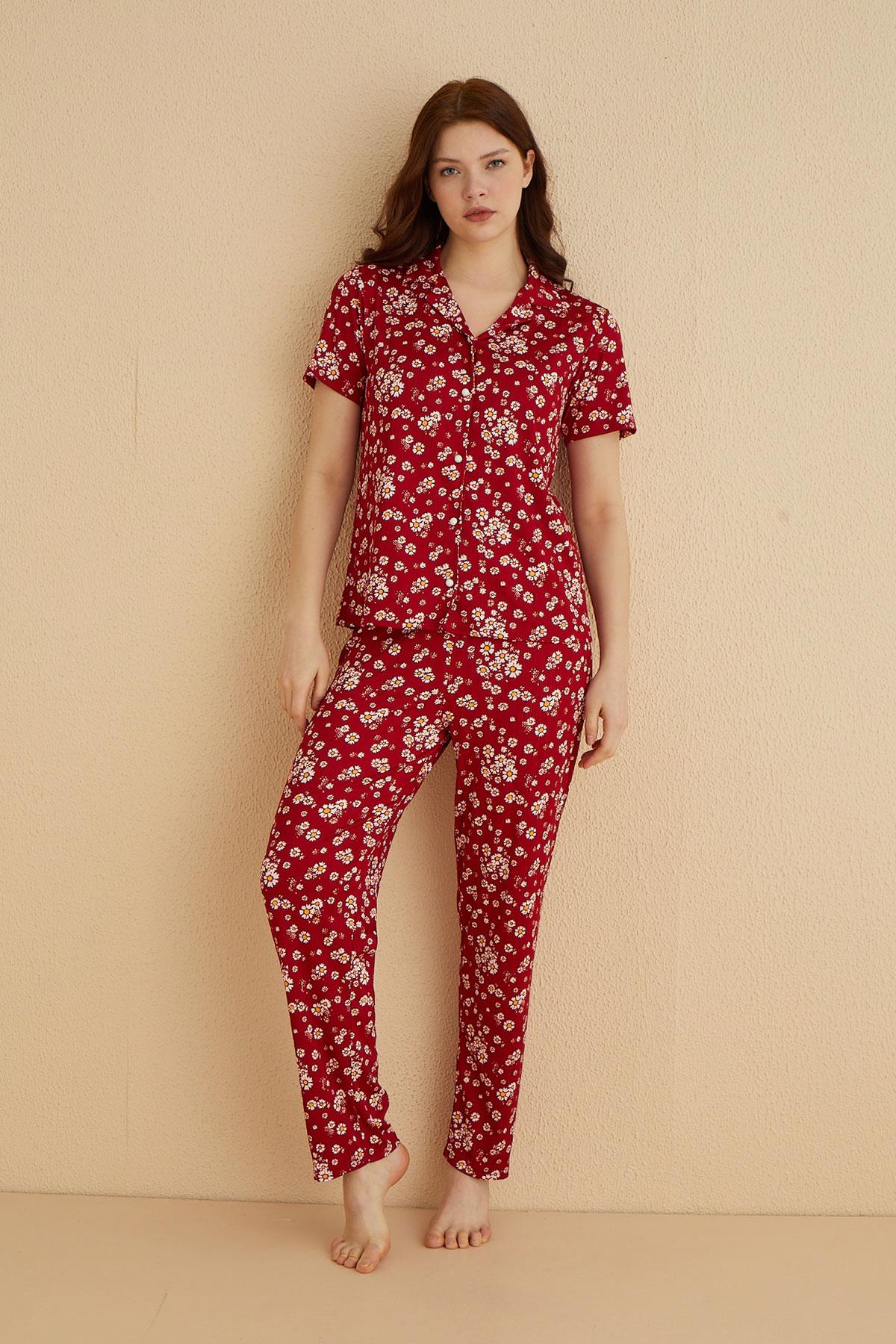Pegasus Genç Önden Düğmeli Pijama Takımı | 80124-68