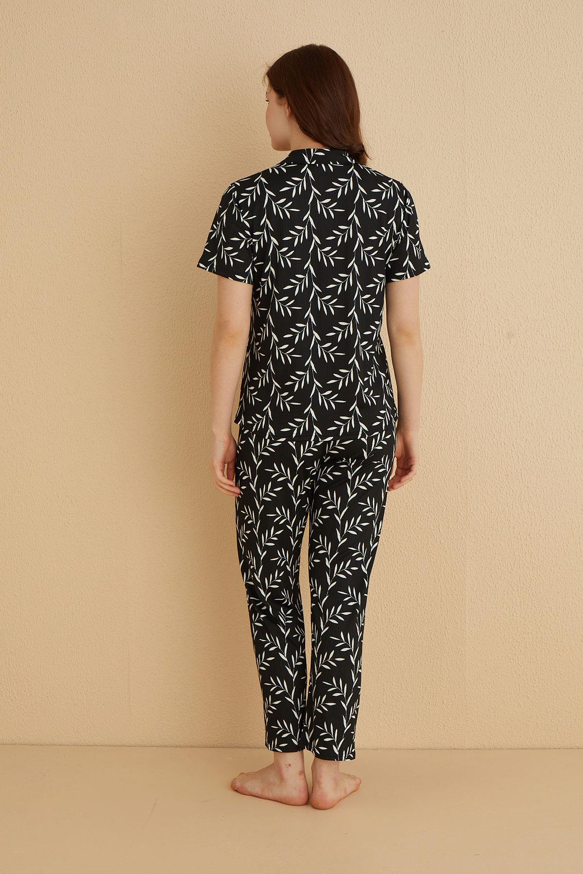Pegasus Genç Önden Düğmeli Pijama Takım | 80124-73