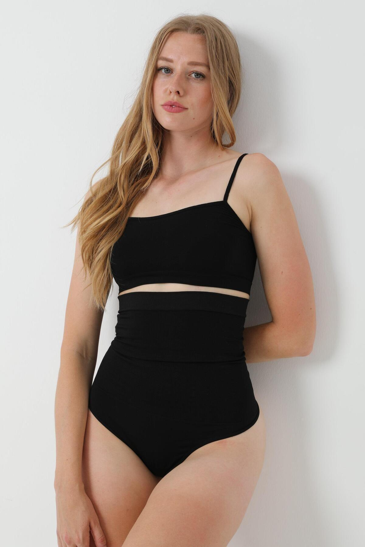 Seamless Toparlayıcı Slip | Siyah1025
