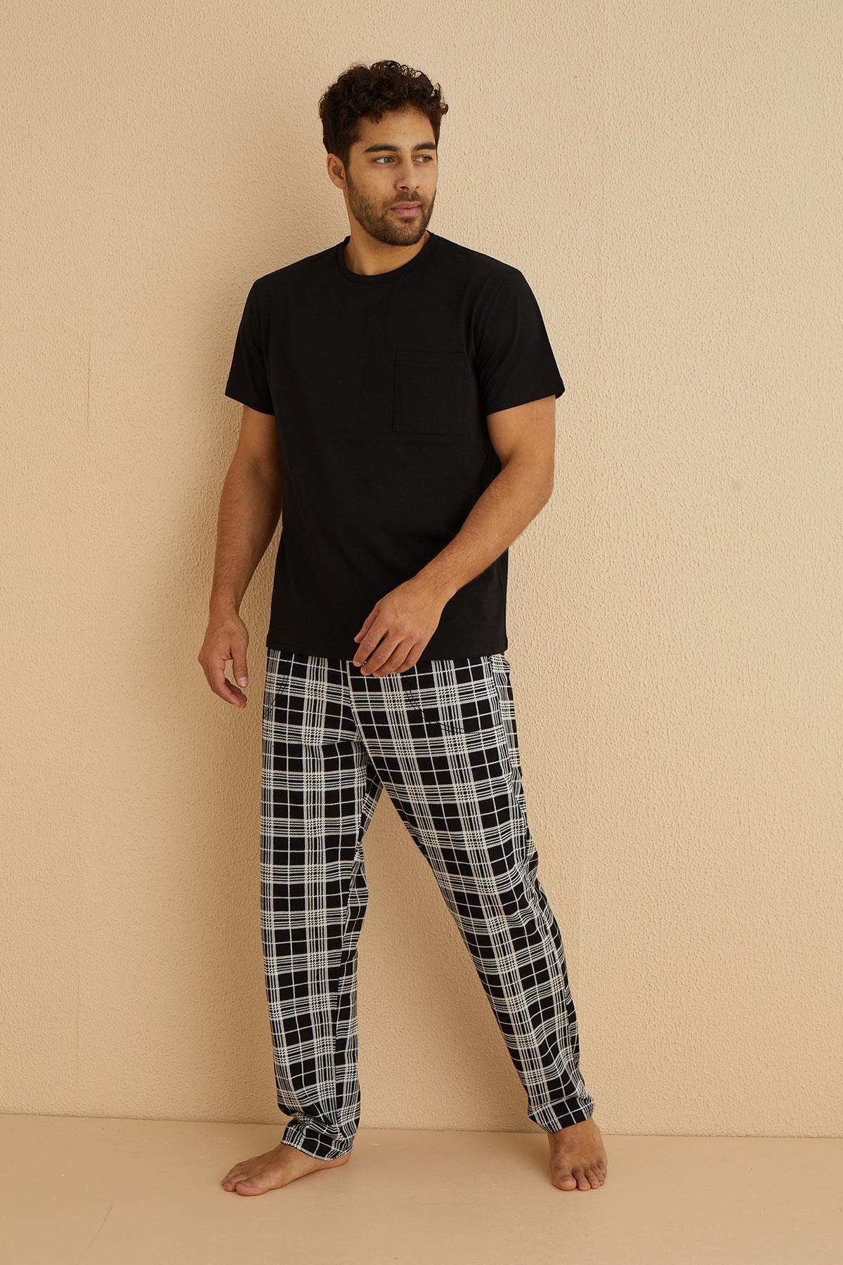 Süprem Genç Kısa Kol Altı Uzun Pijama Takımı | 65011-5