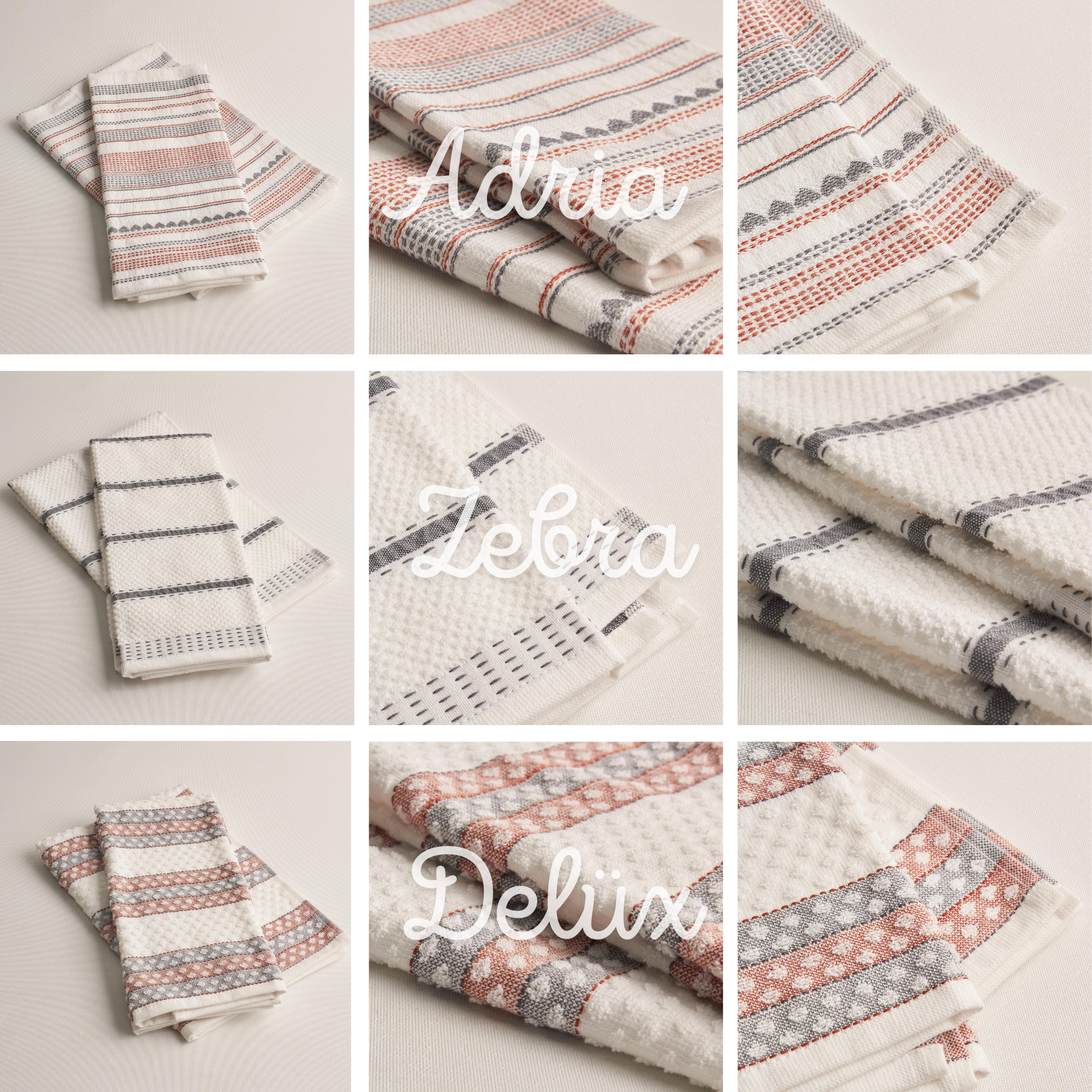 %100 Pamuk Mutfak Havlusu 2li Set 3 Adet (40x60 cm)