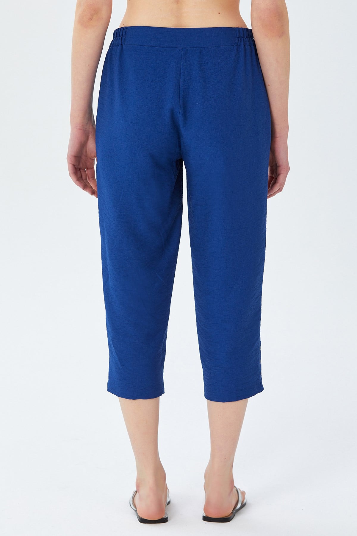 Beli Çıtçıtlı Paçası Kuşgozu Detaylı Pantolon 026-3509