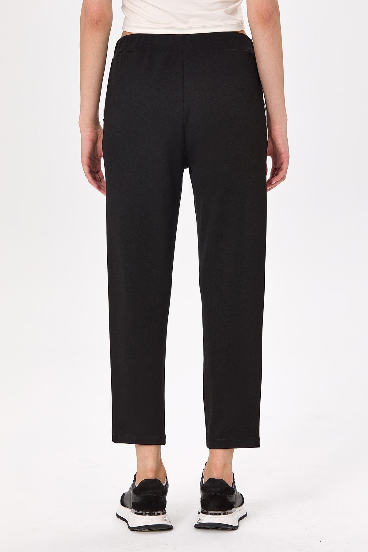 Beli Lastikli Ara Biye Detaylı Cepli Pantolon 025-2103