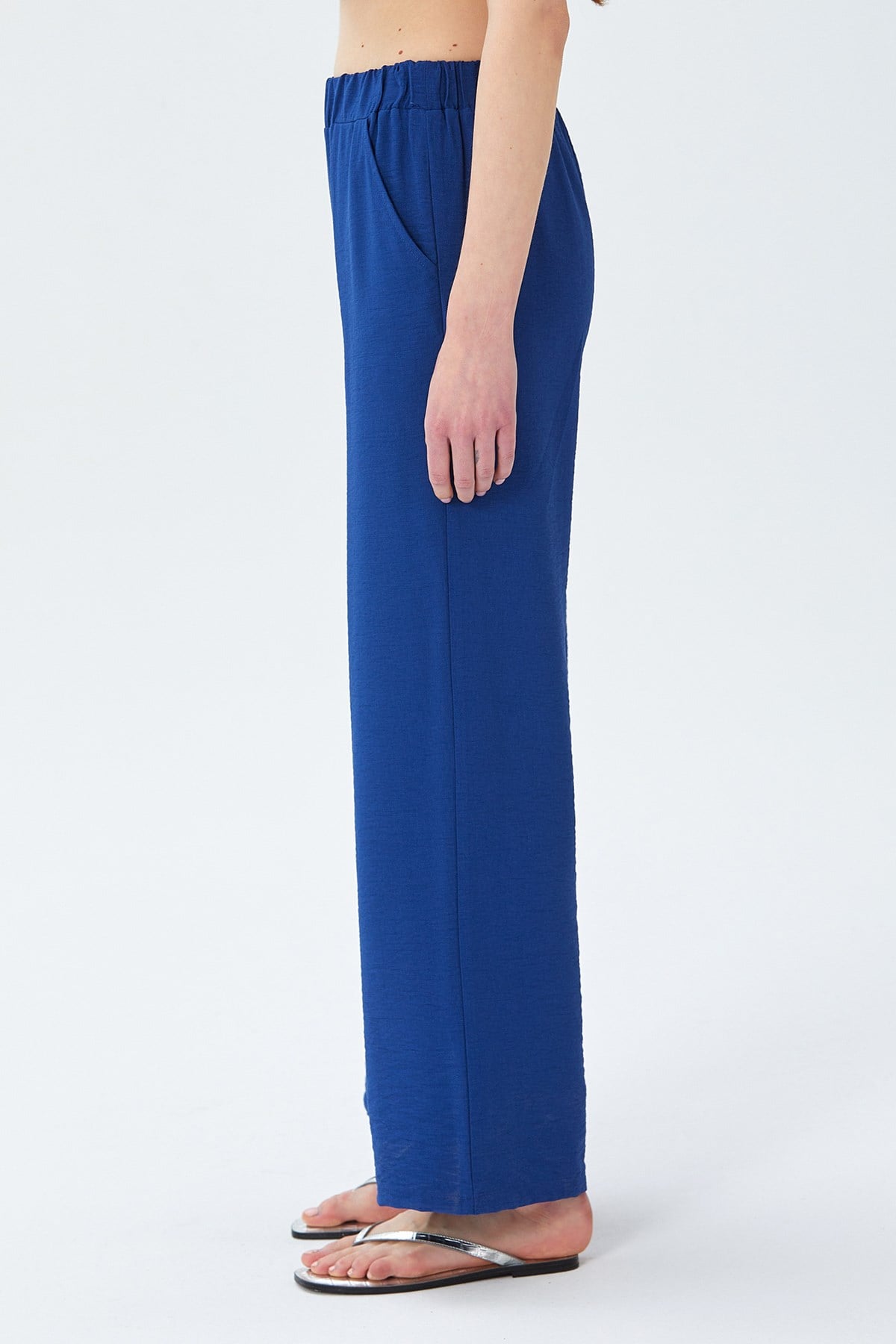 Beli Lastikli Bol Paça Pantolon 026-3501