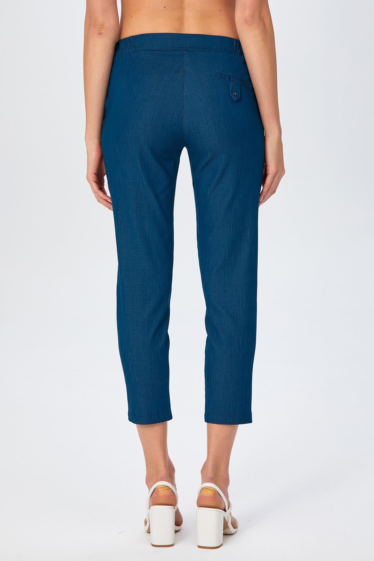 Beli Lastikli Cep Detaylı Pantolon 026-3516