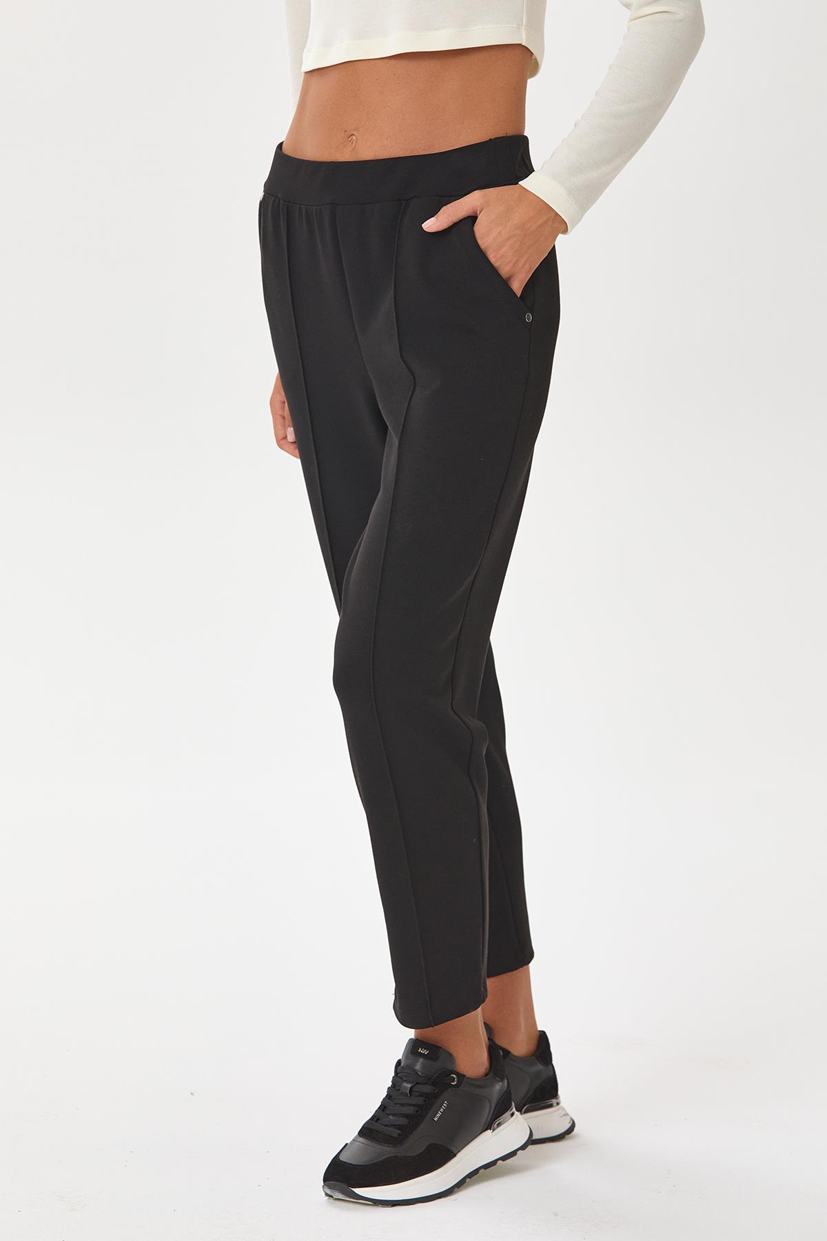 Beli Lastikli Cep Detaylı Pantolon 245-2105