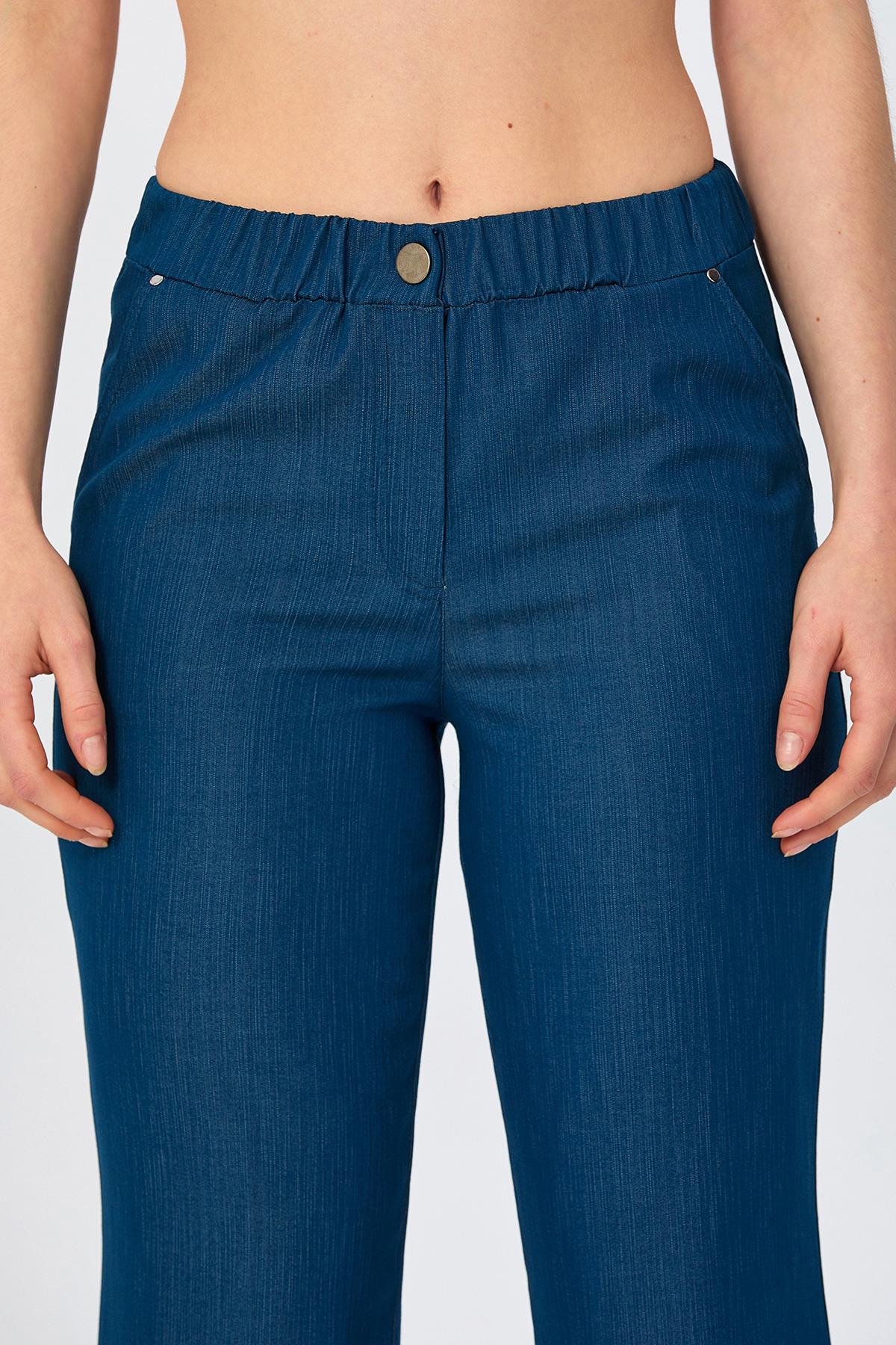Beli Lastikli Cepli Bol Paça Pantolon 026-3518
